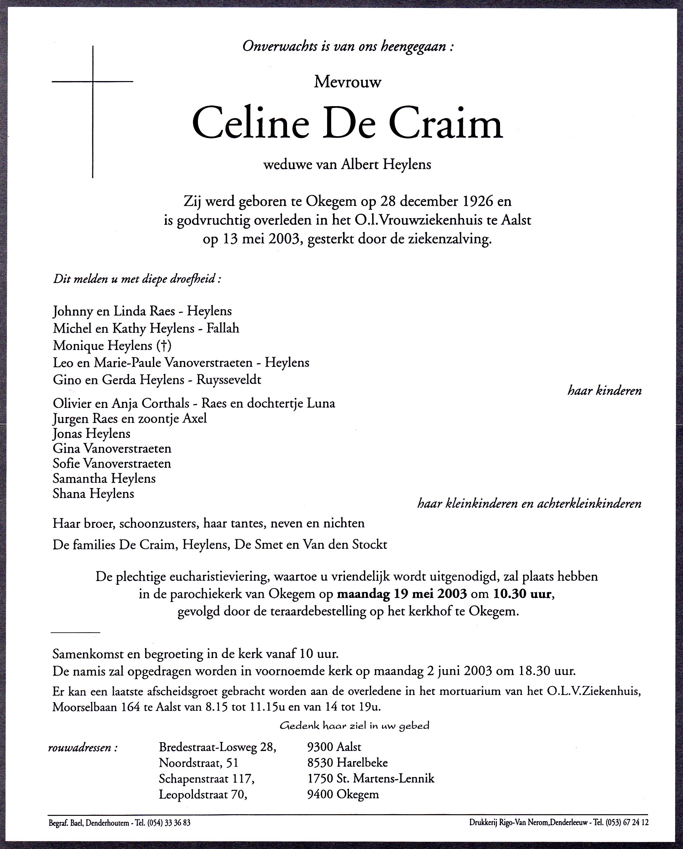 De Craim Celine 