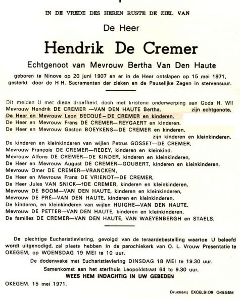 De Cremer Hendrik   