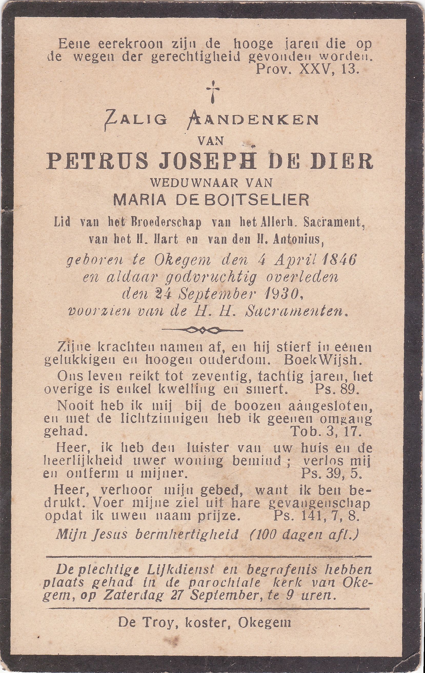 De Dier Petrus Joseph