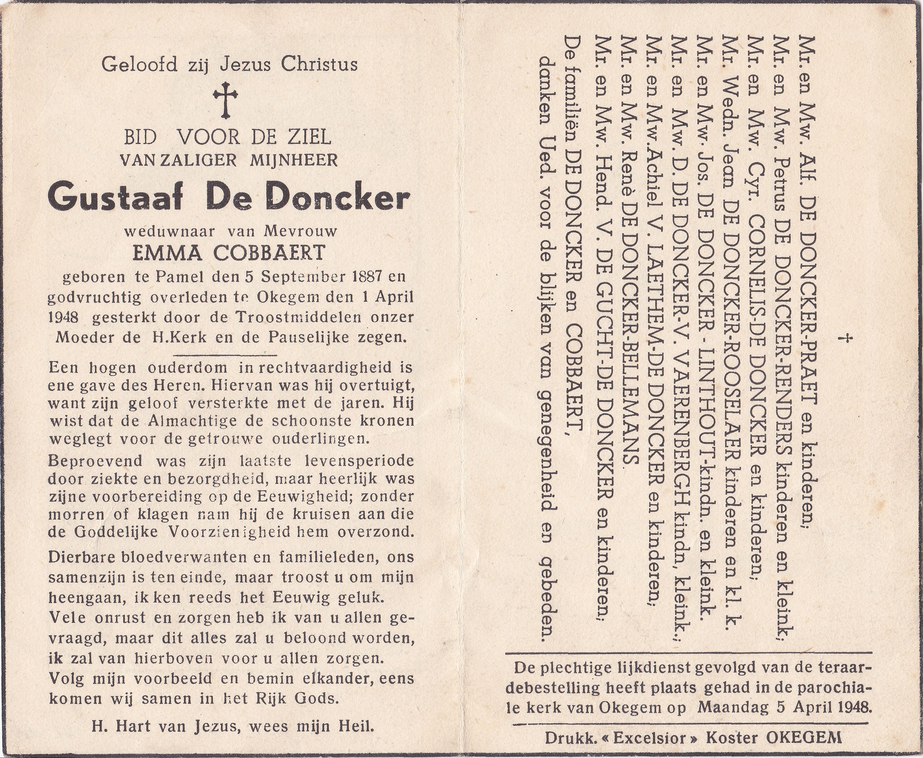 De Doncker Gustaaf       