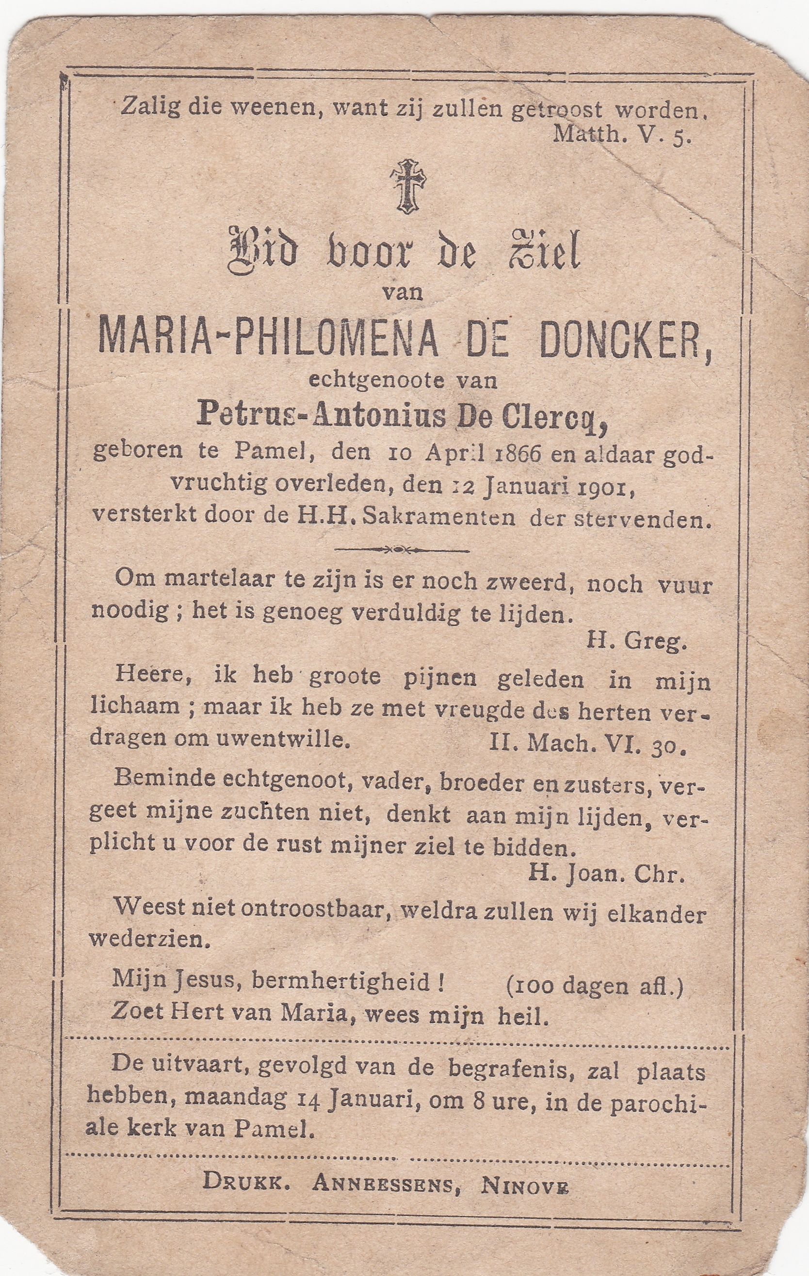 De Doncker Maria Philomena