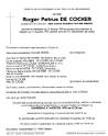 De Cocker Roger Petrus