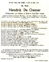 De Cremer Hendrik