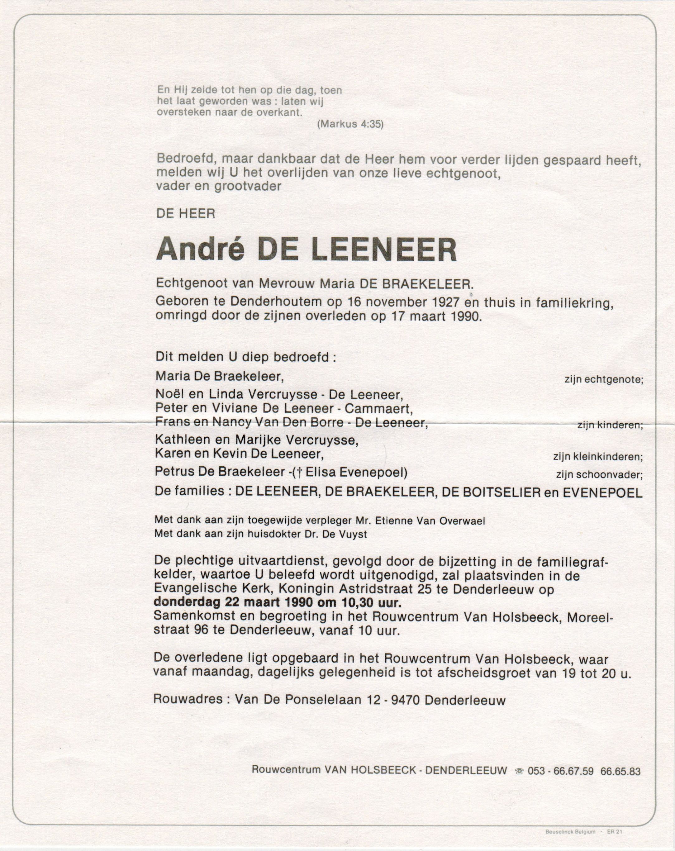 De Leeneer André 