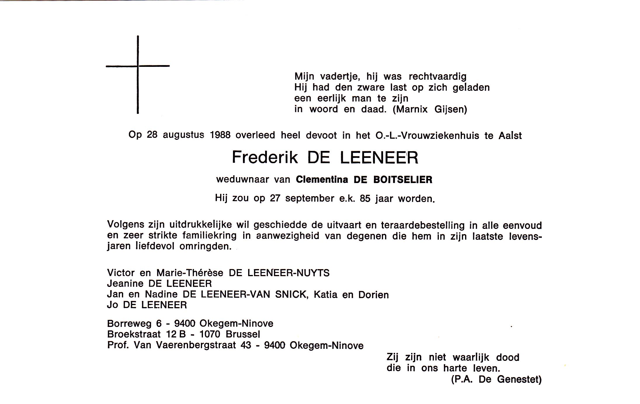 De Leeneer Frederik 