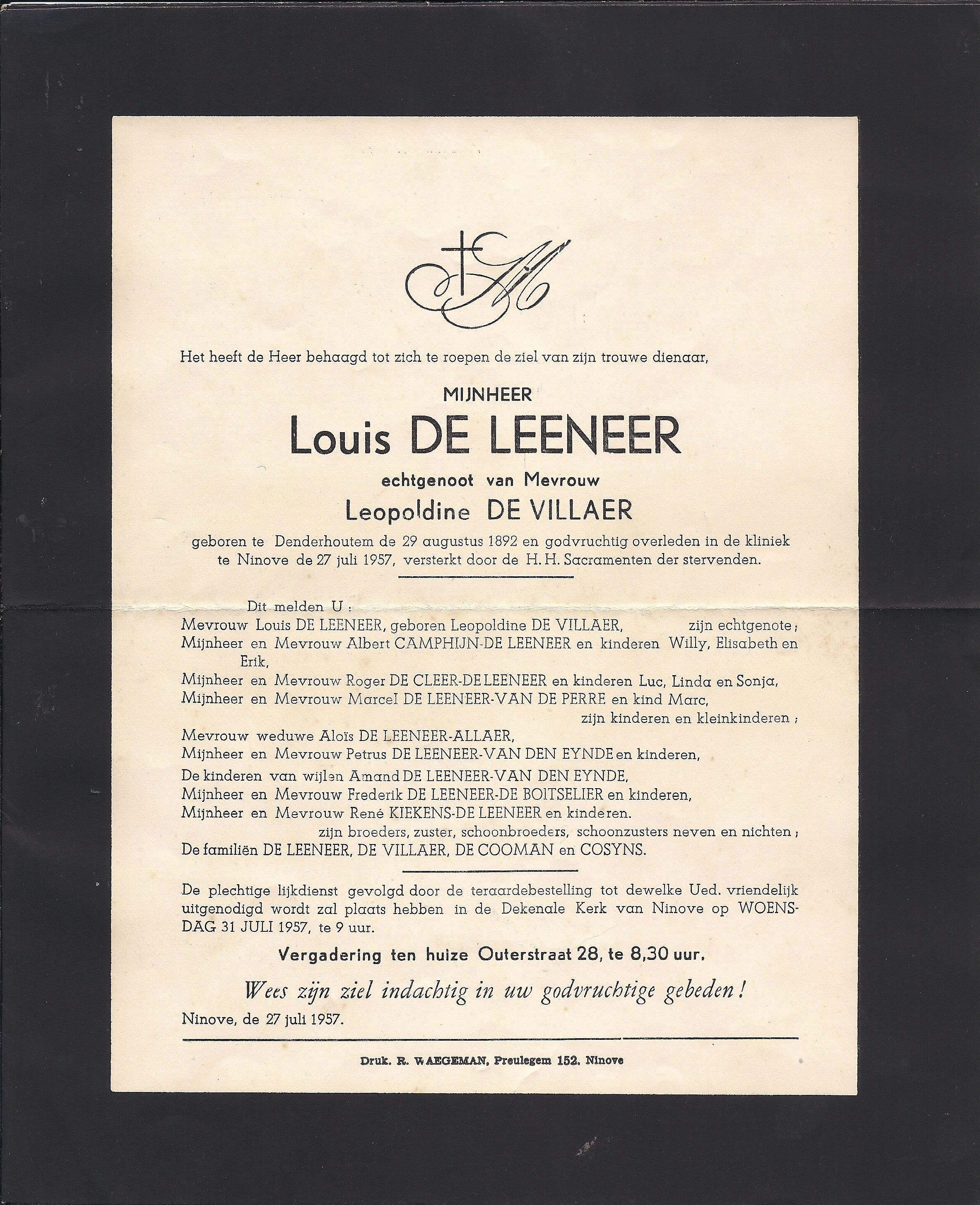 De Leeneer Louis 