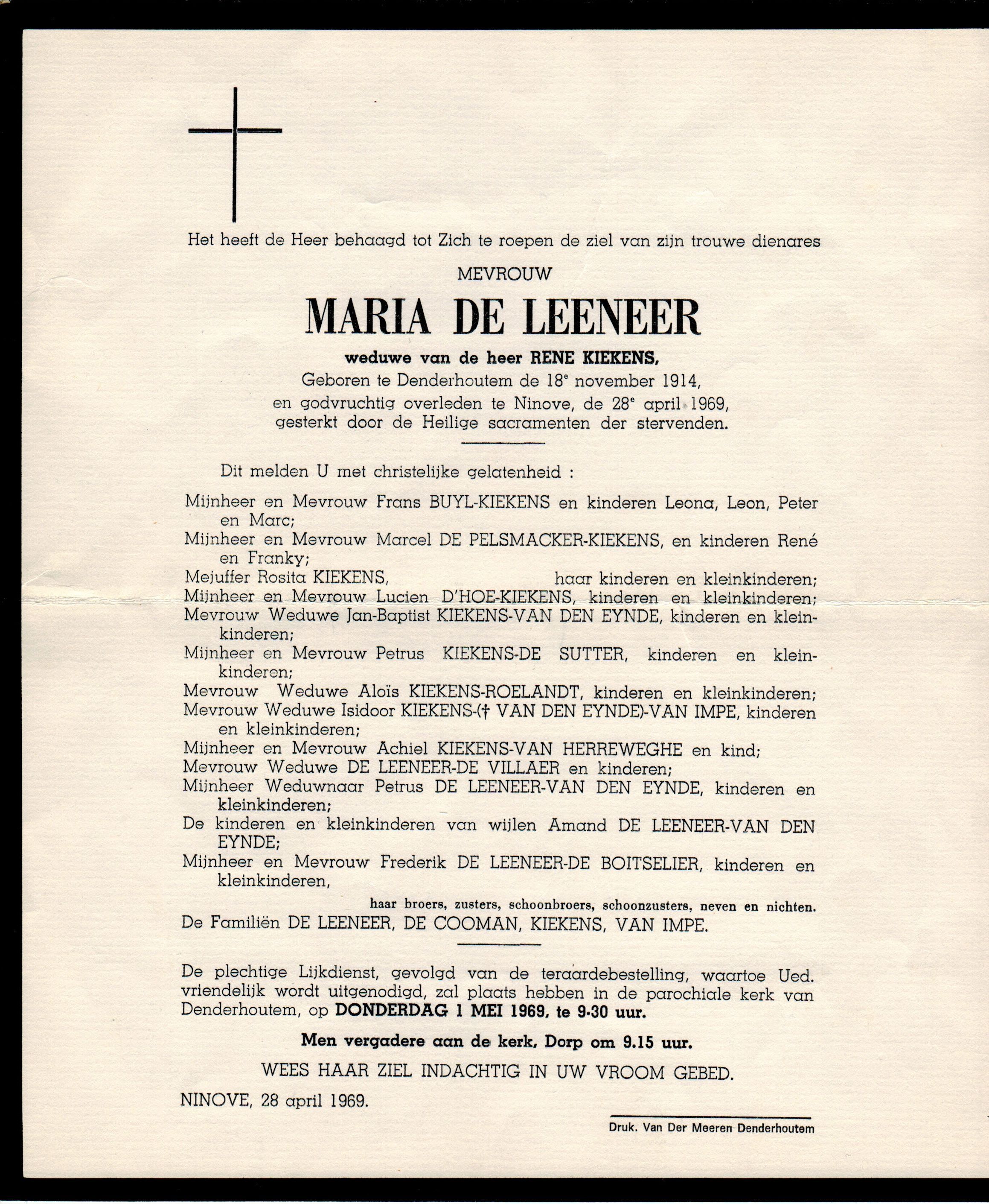 De Leeneer Maria 