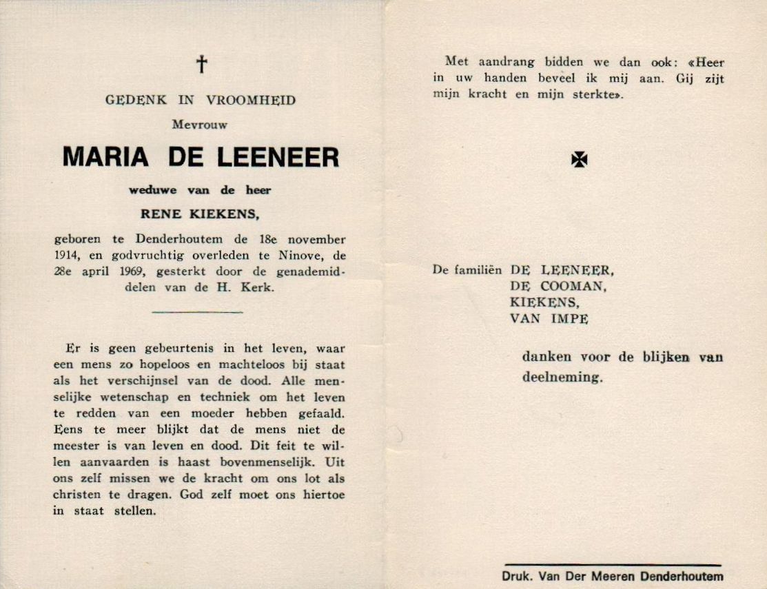 De Leeneer Maria