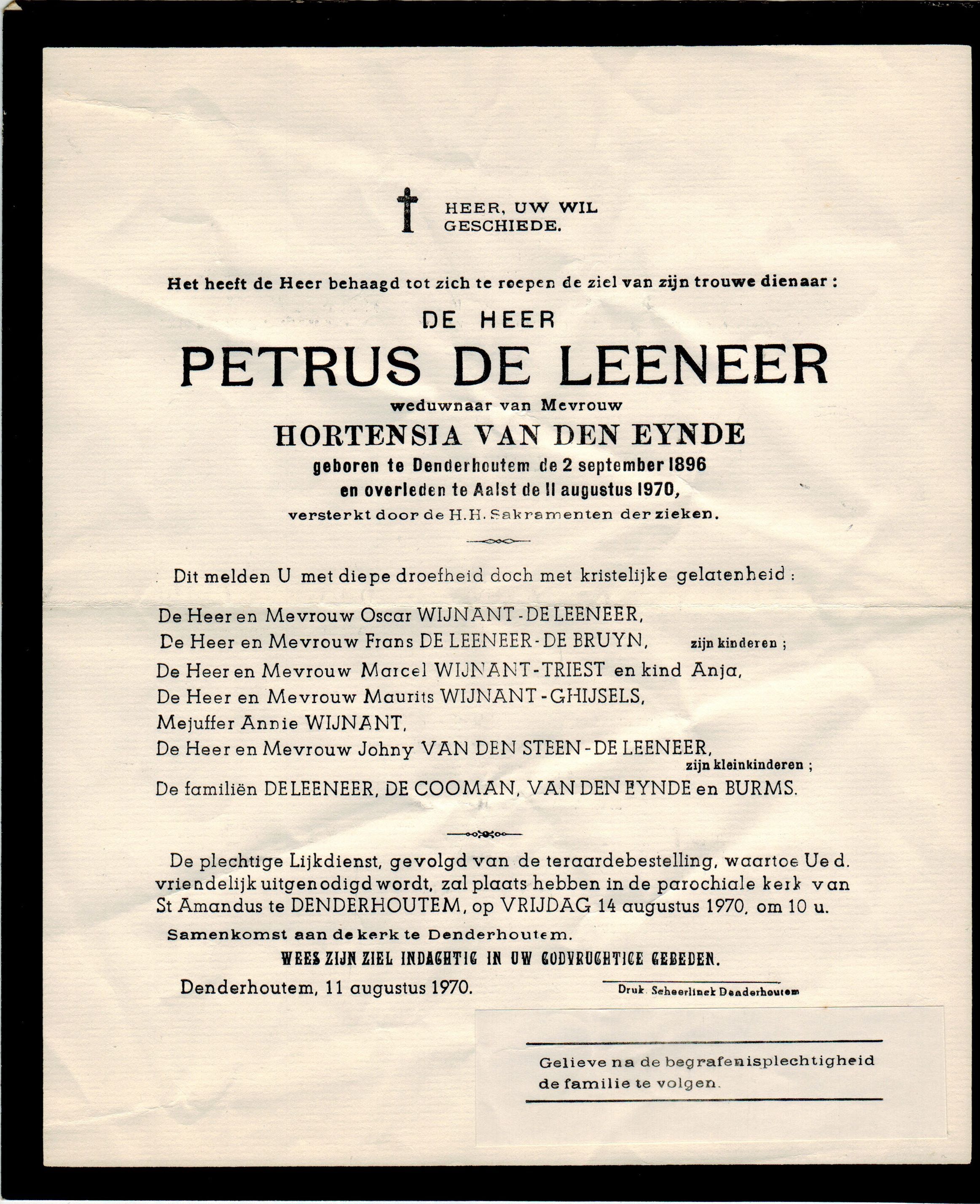 De Leeneer Petrus 