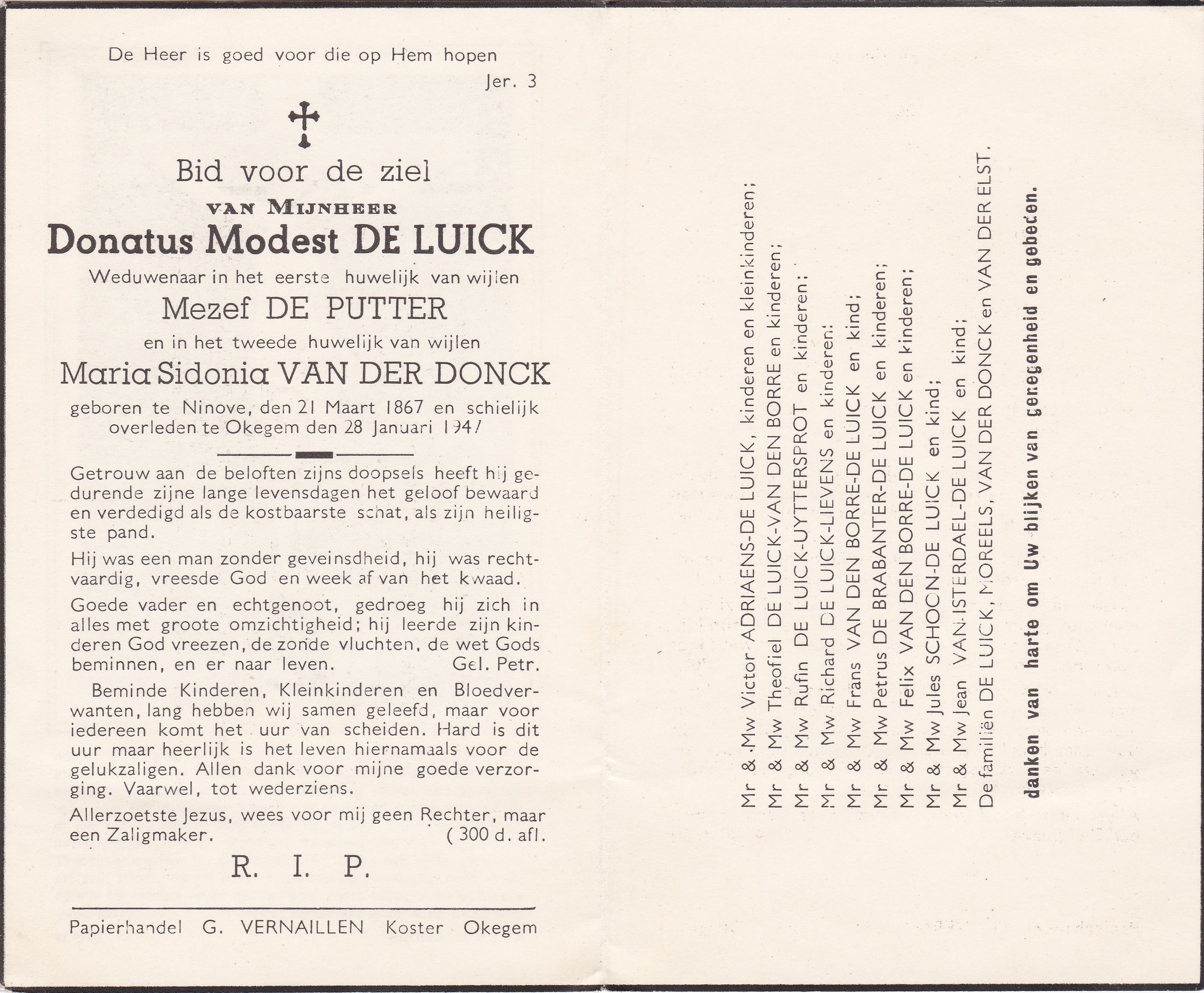 De Luick Donatus Modest
