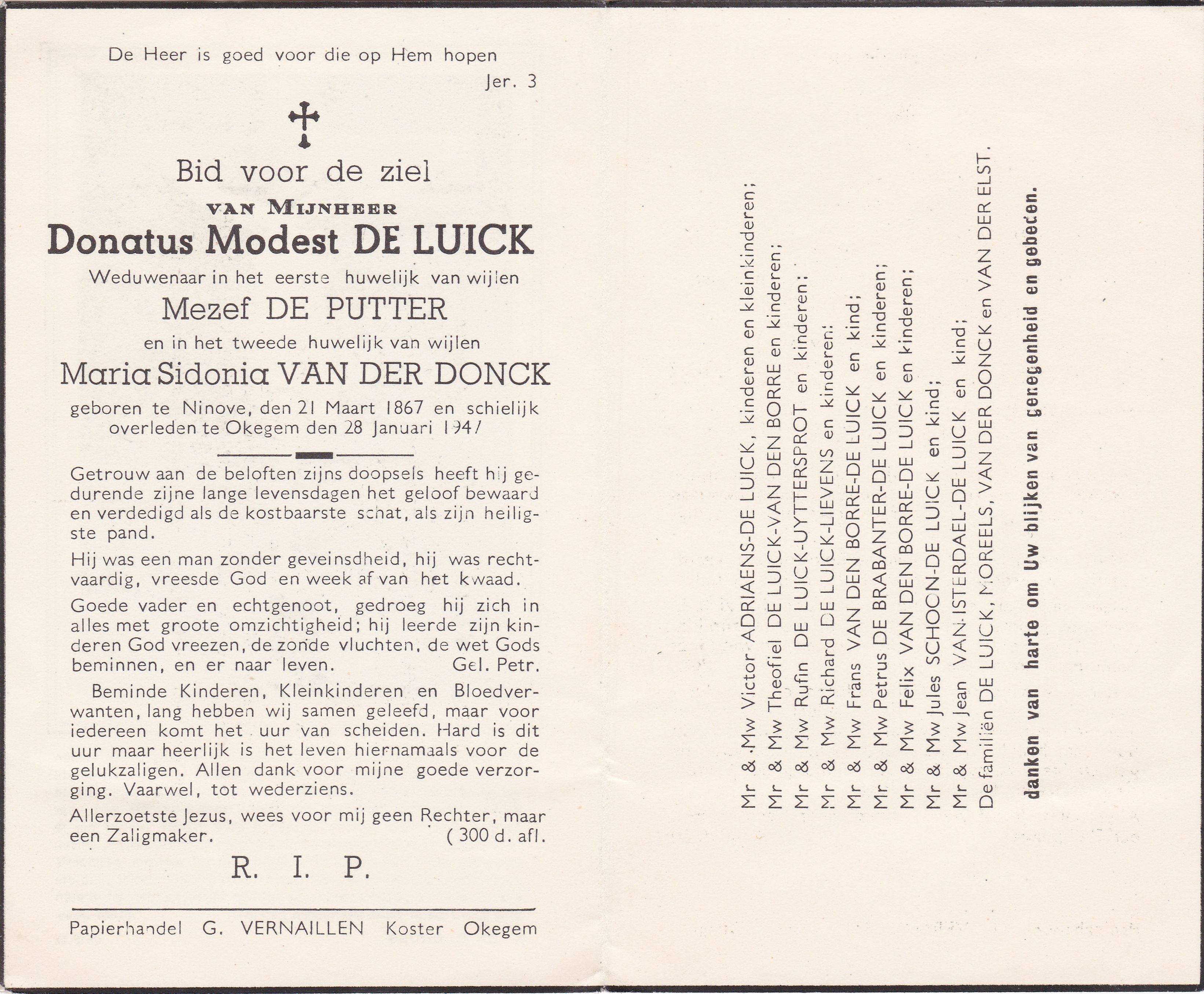 De Luick Donatus Modest