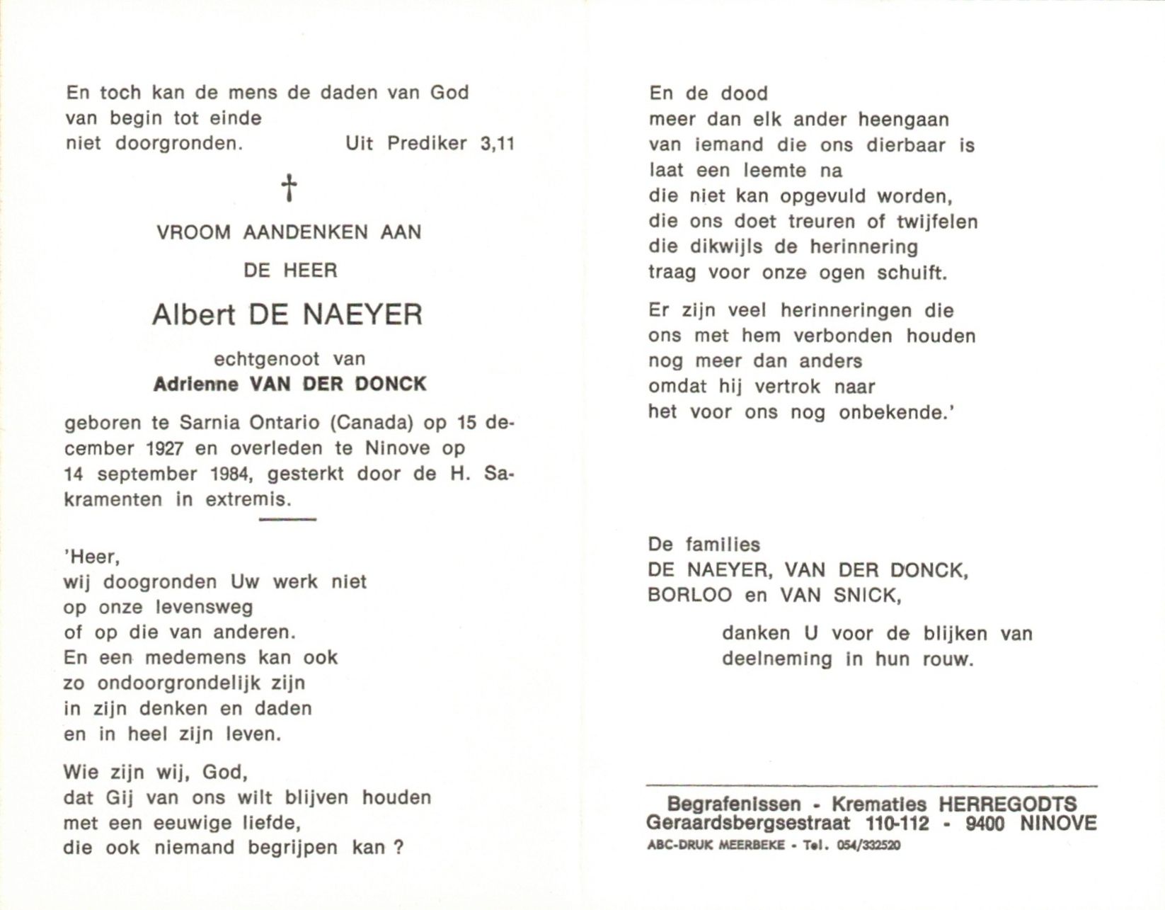 De Naeyer Albert