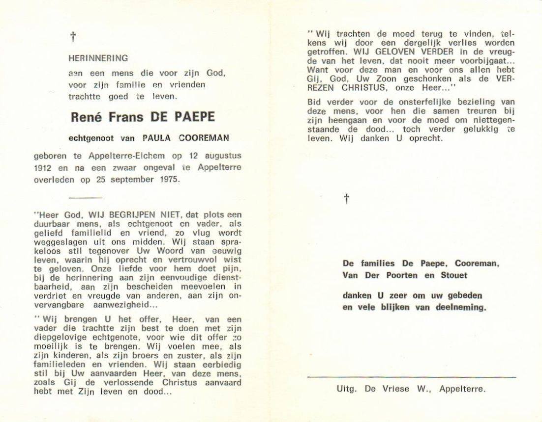 De Paepe René Frans