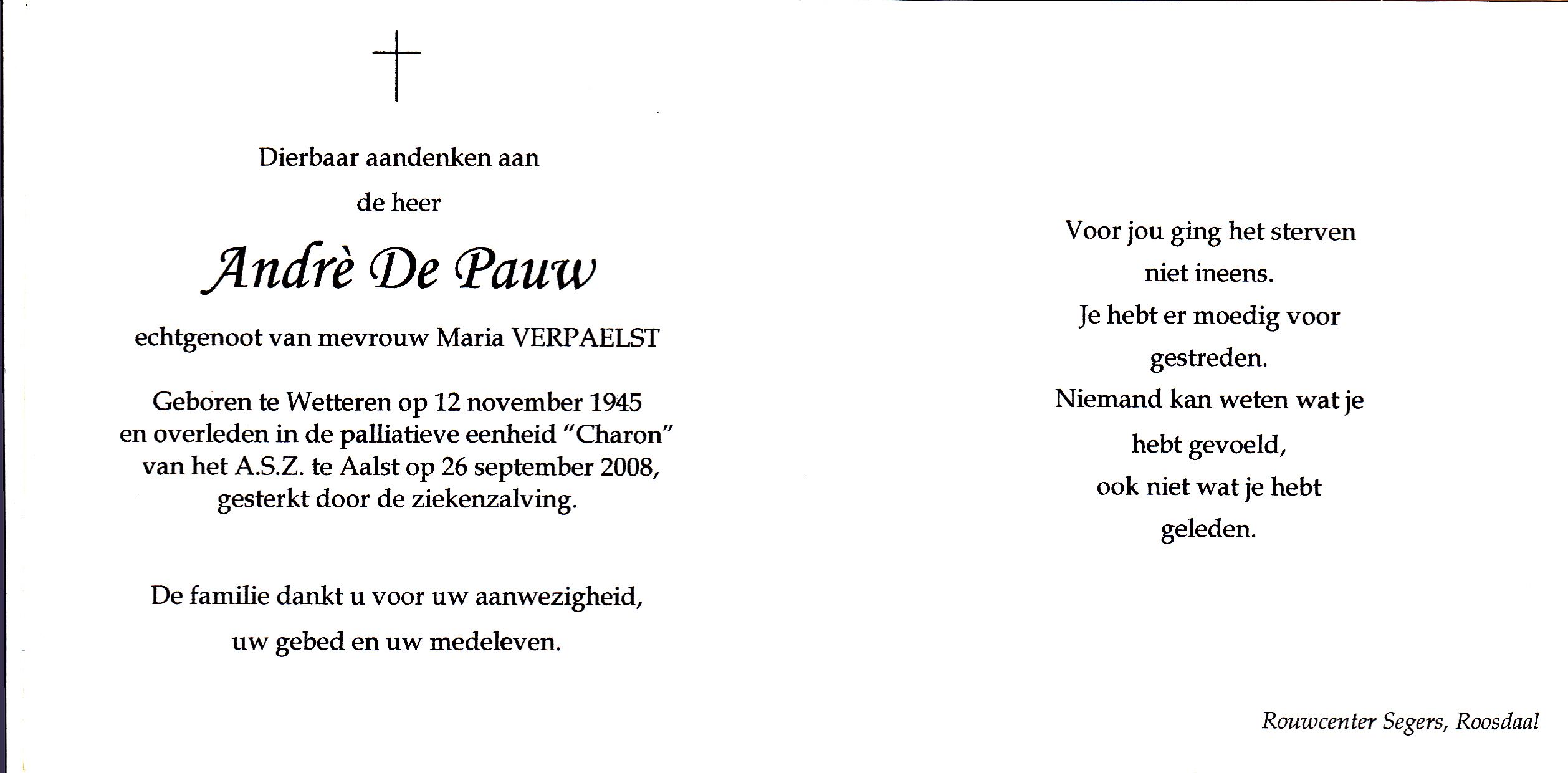De Pauw André