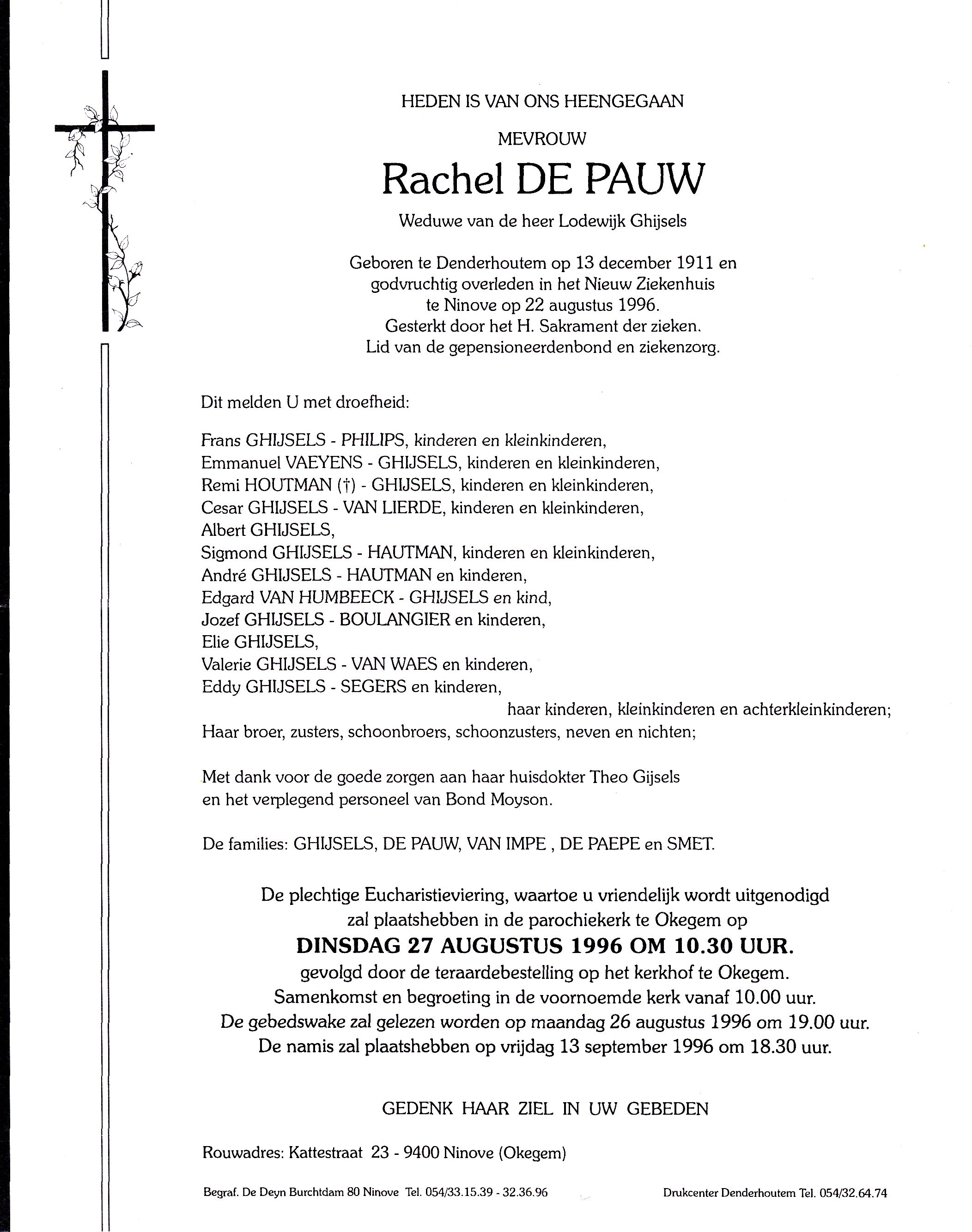 De Pauw Rachel  