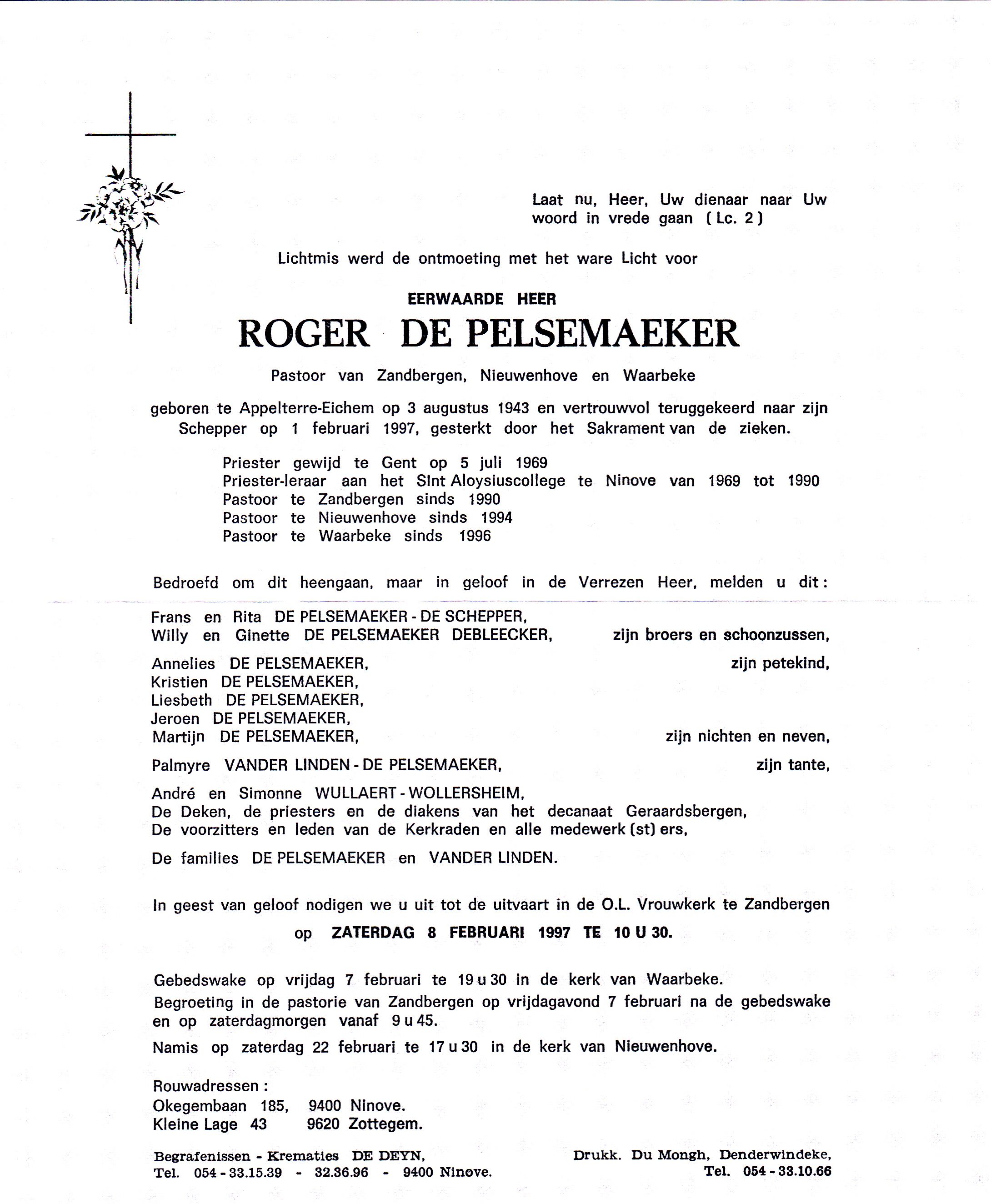 De Pelsemaeker Roger 