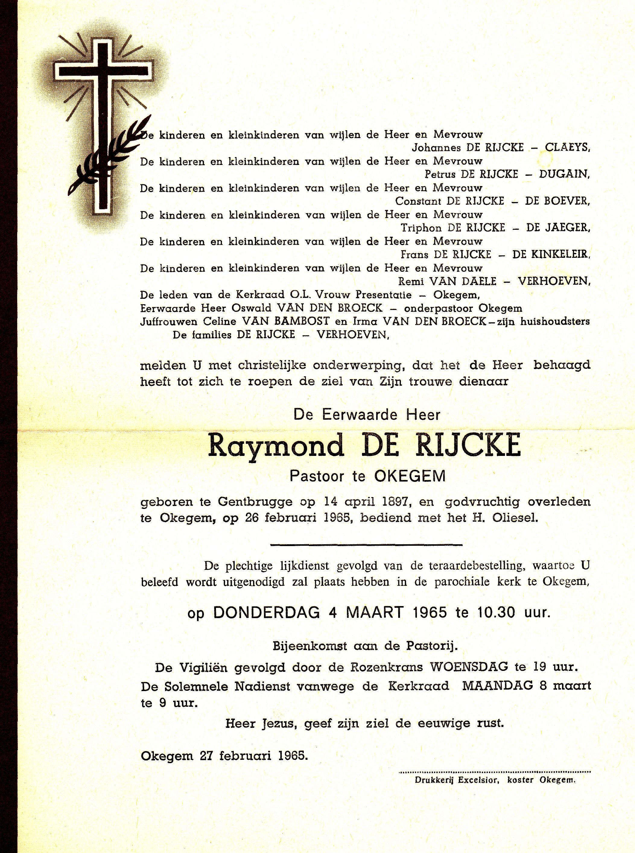 De Rijcke Raymond  