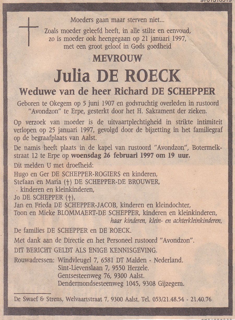 De Roeck Julia  