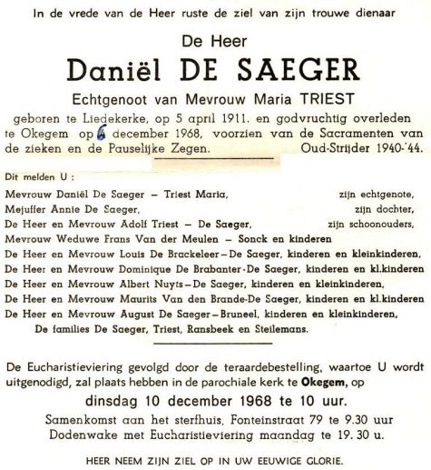 De Saeger Daniël   