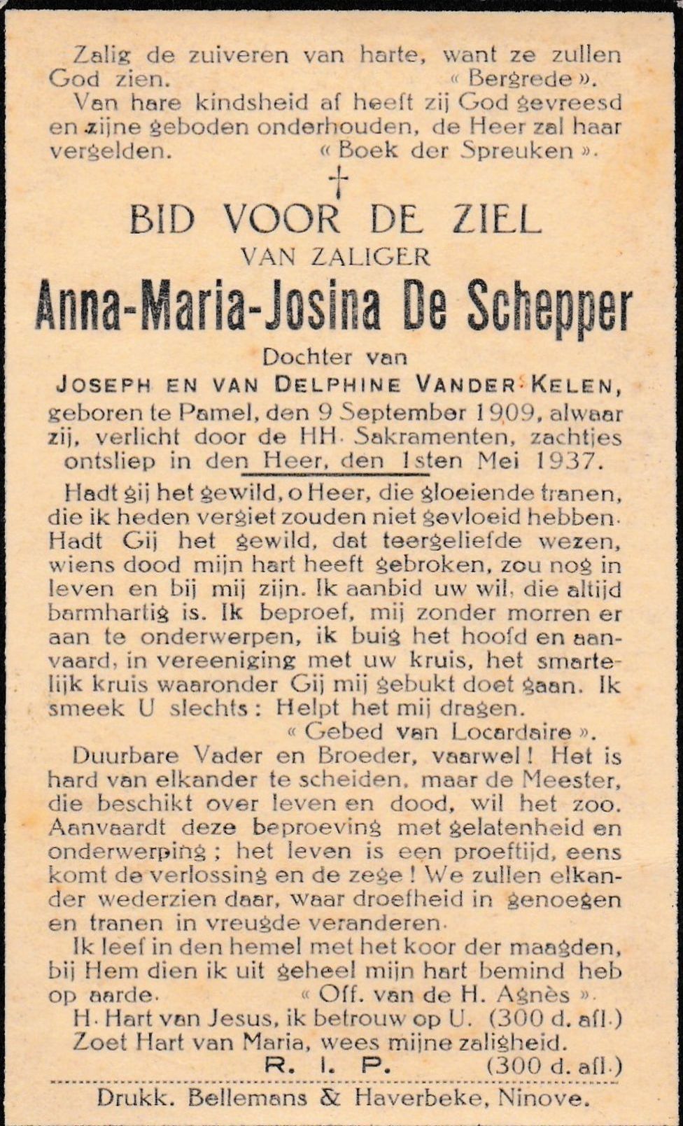 De Schepper Anna Maria Josina