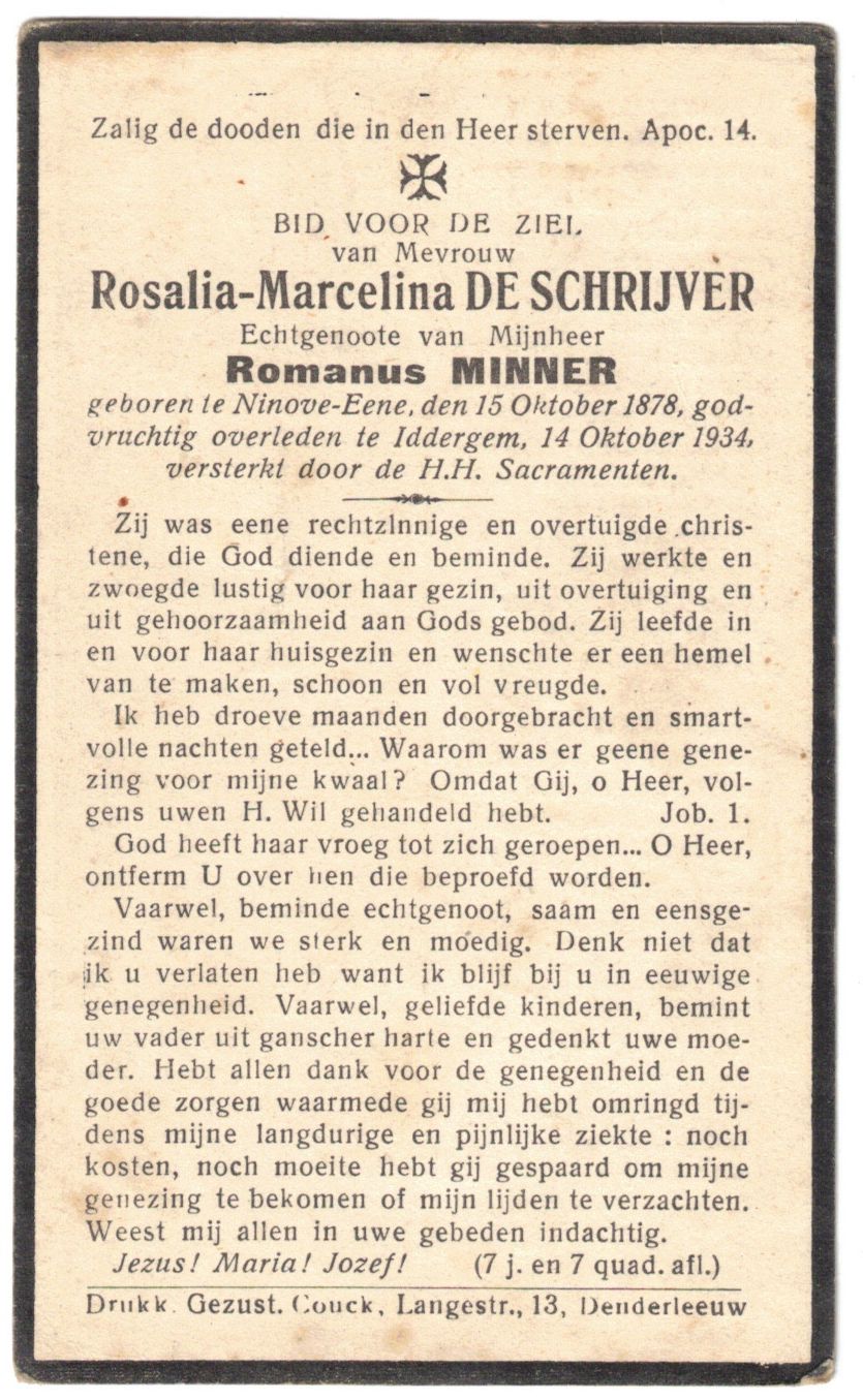 De Schrijver Rosalia Marcelina