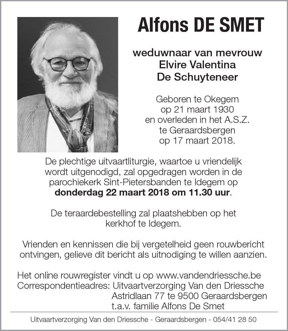 De Smet Alfons  