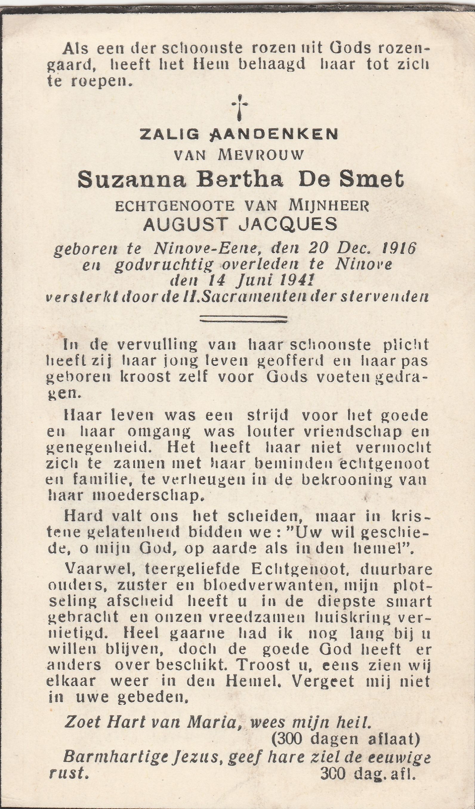 De Smet Suzanna Bertha