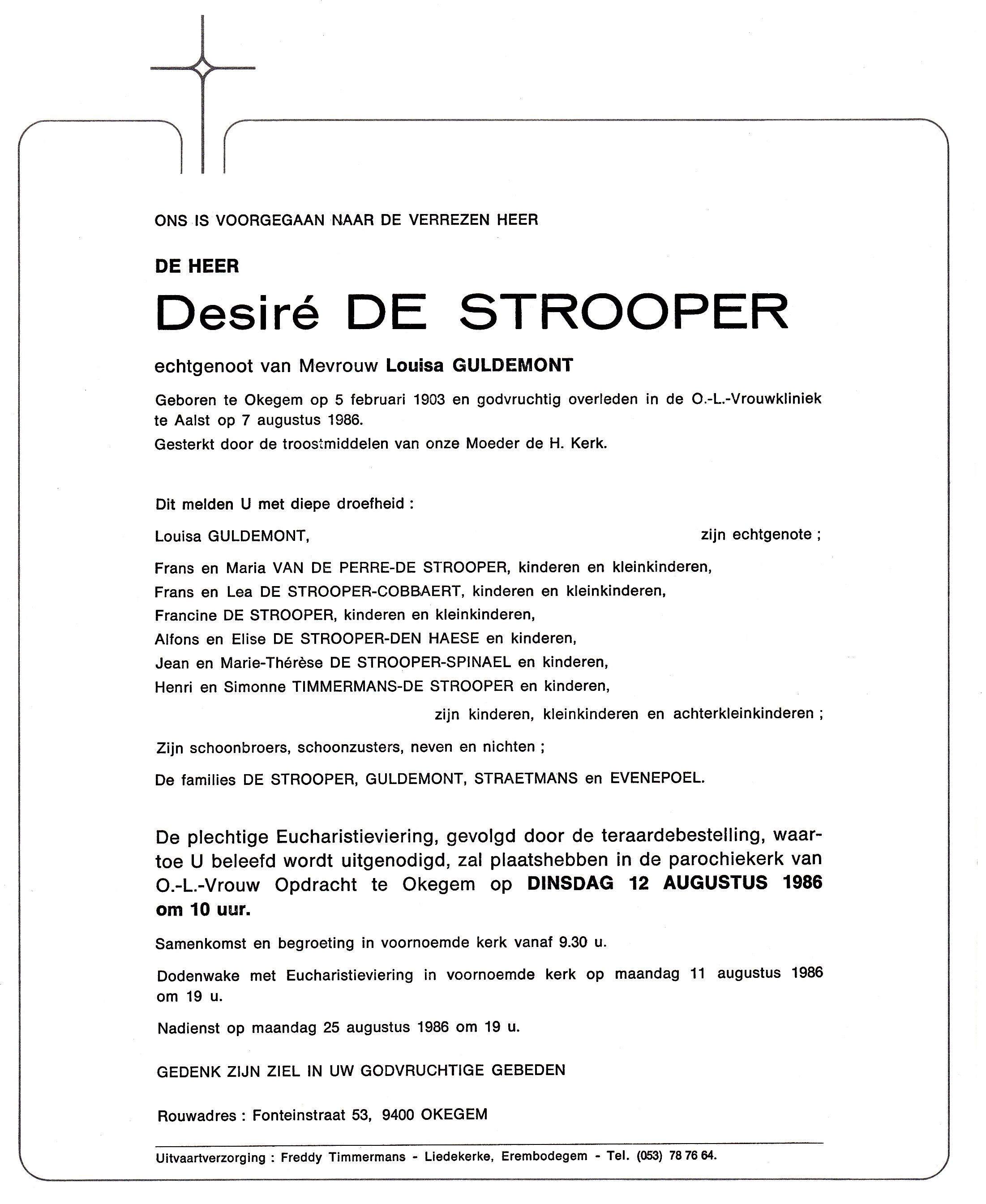 De Strooper Desiré 