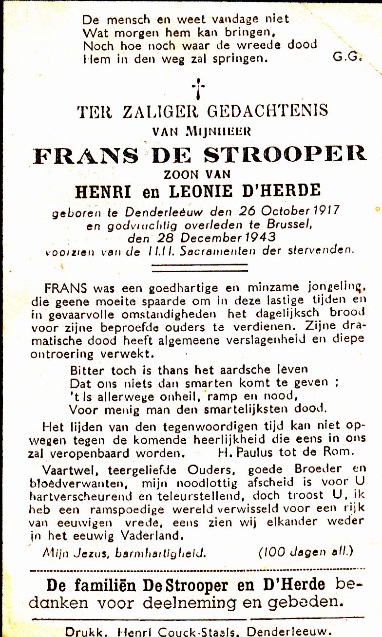 De Strooper Frans