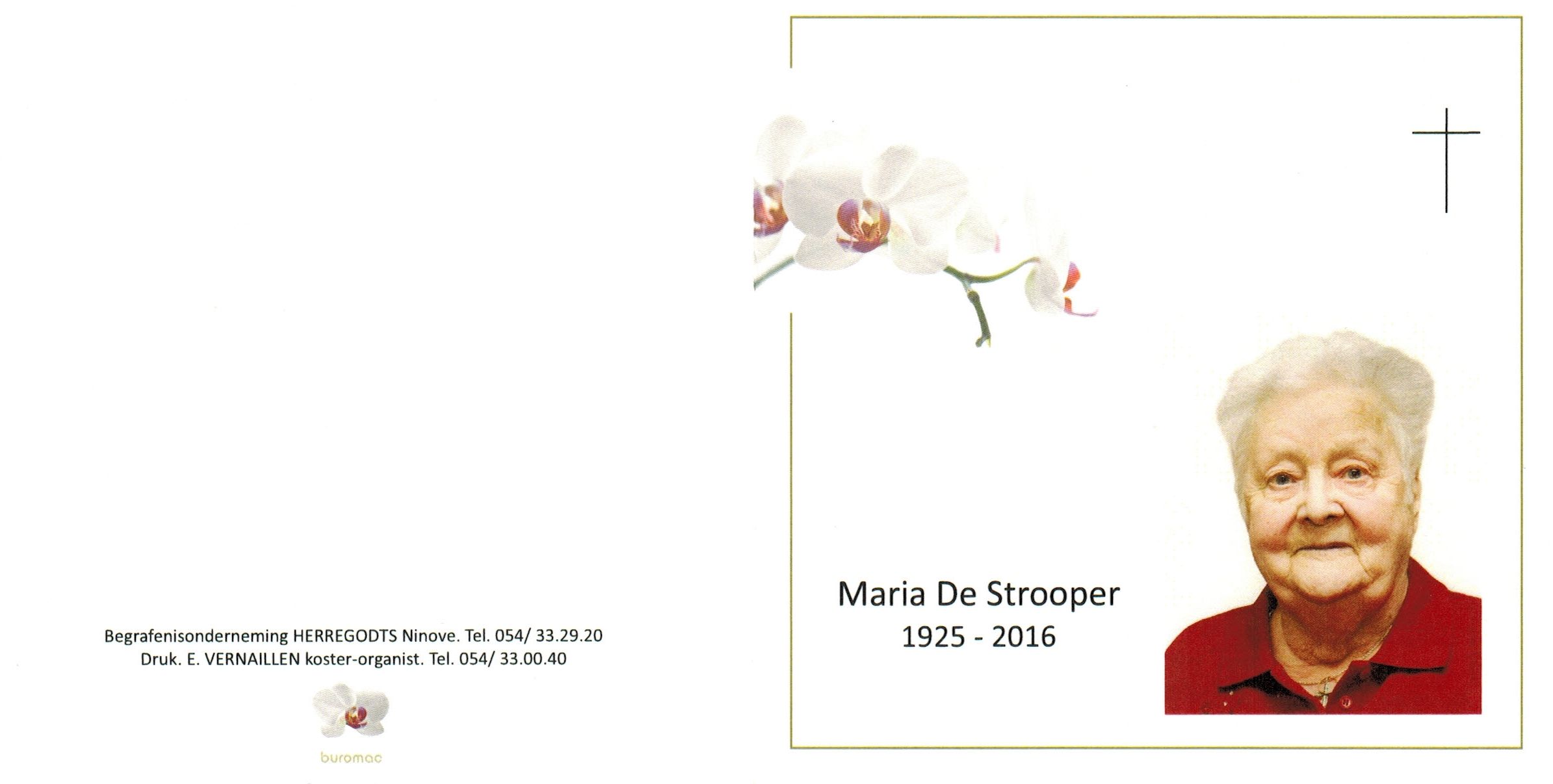 De Strooper Maria  