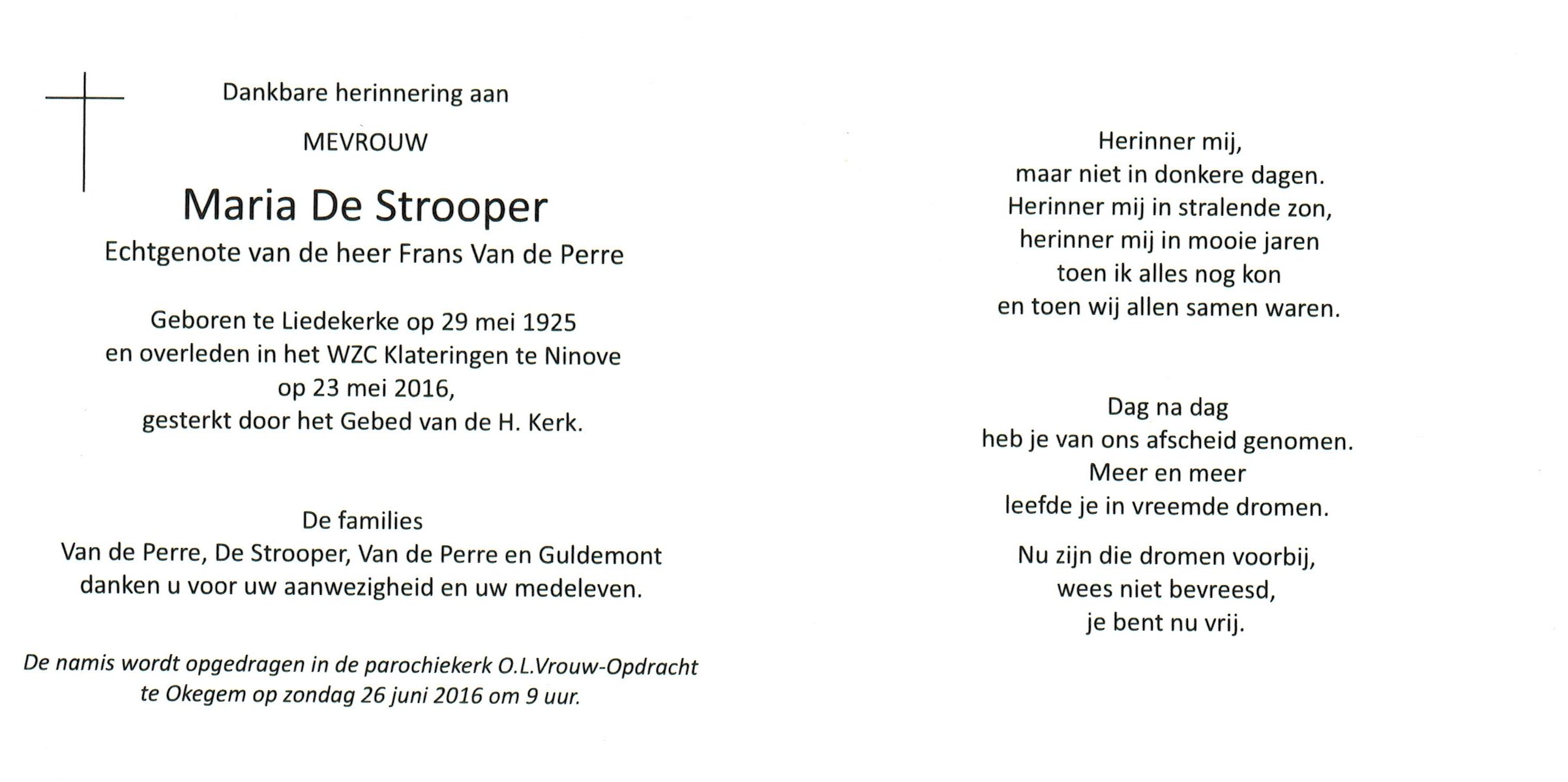 De Strooper Maria