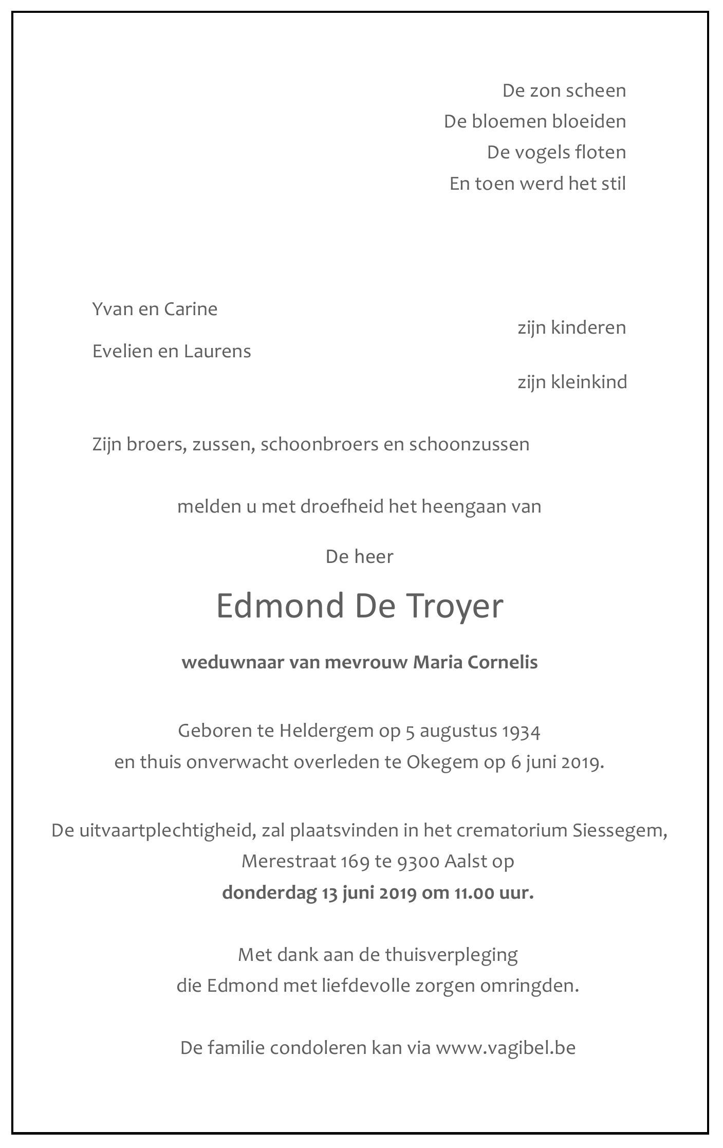 De Troyer Edmond