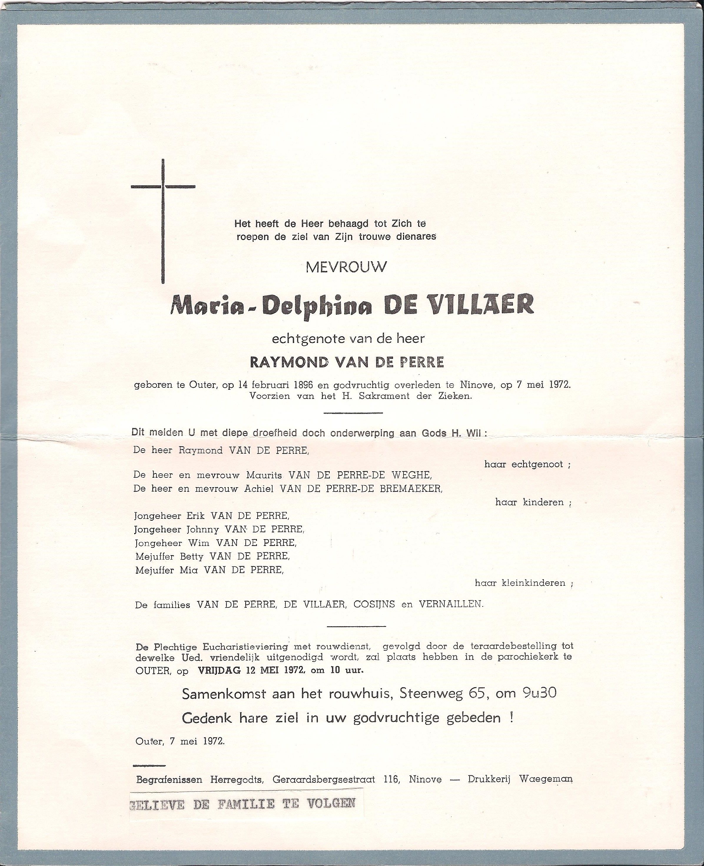 De Villaer Maria-Delphina