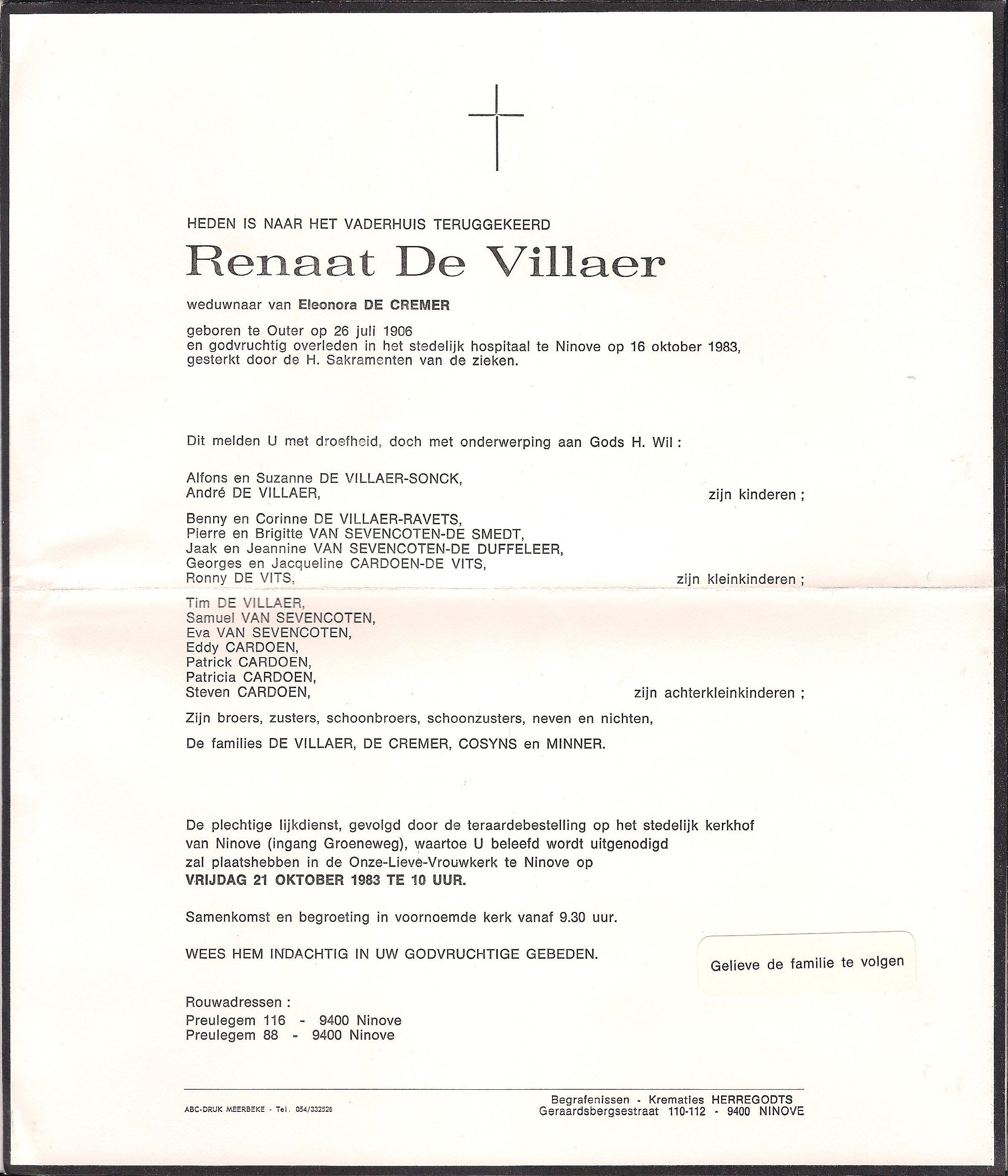 De Villaer Renaat