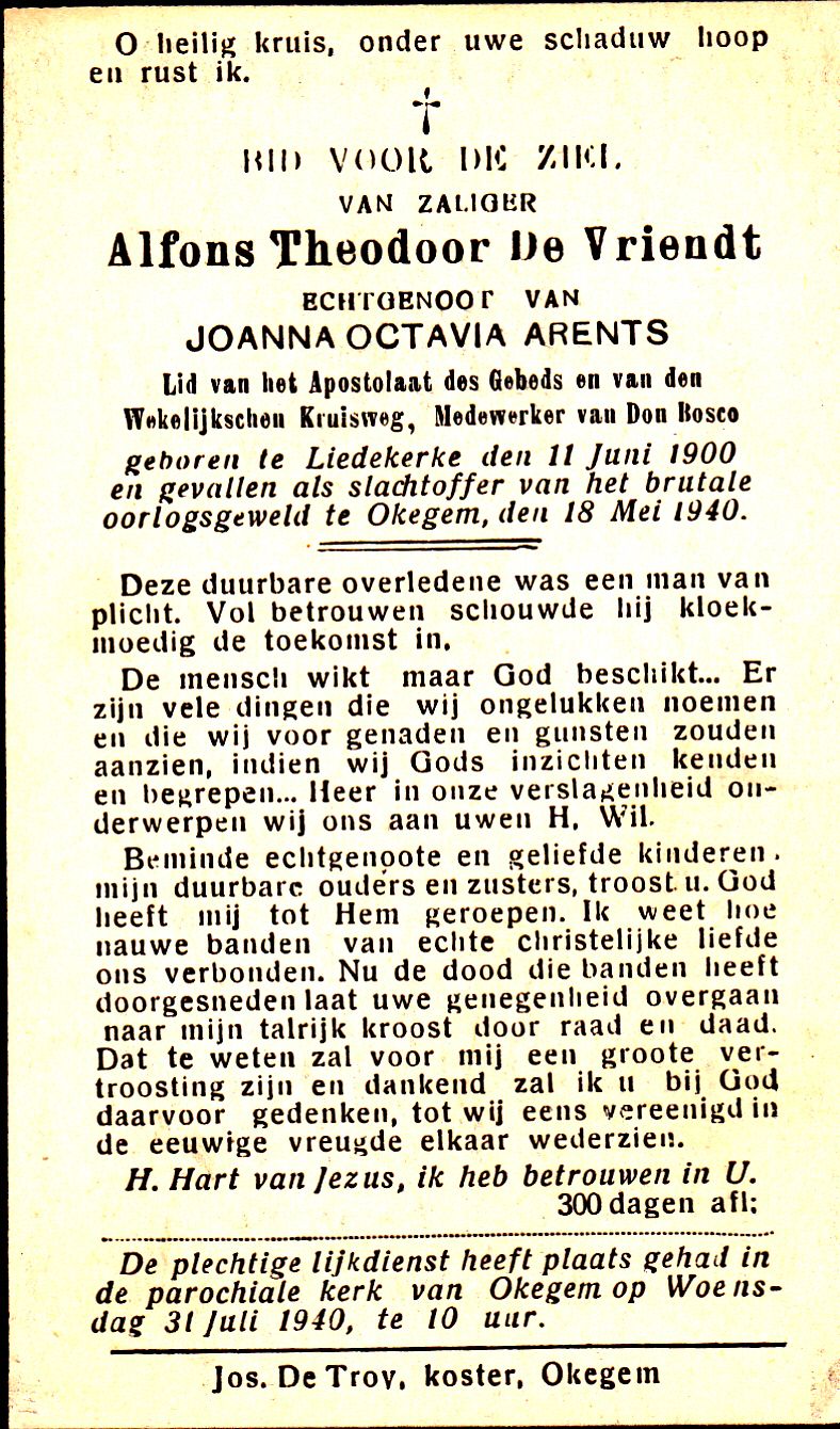 De Vriendt Alfons Theodoor