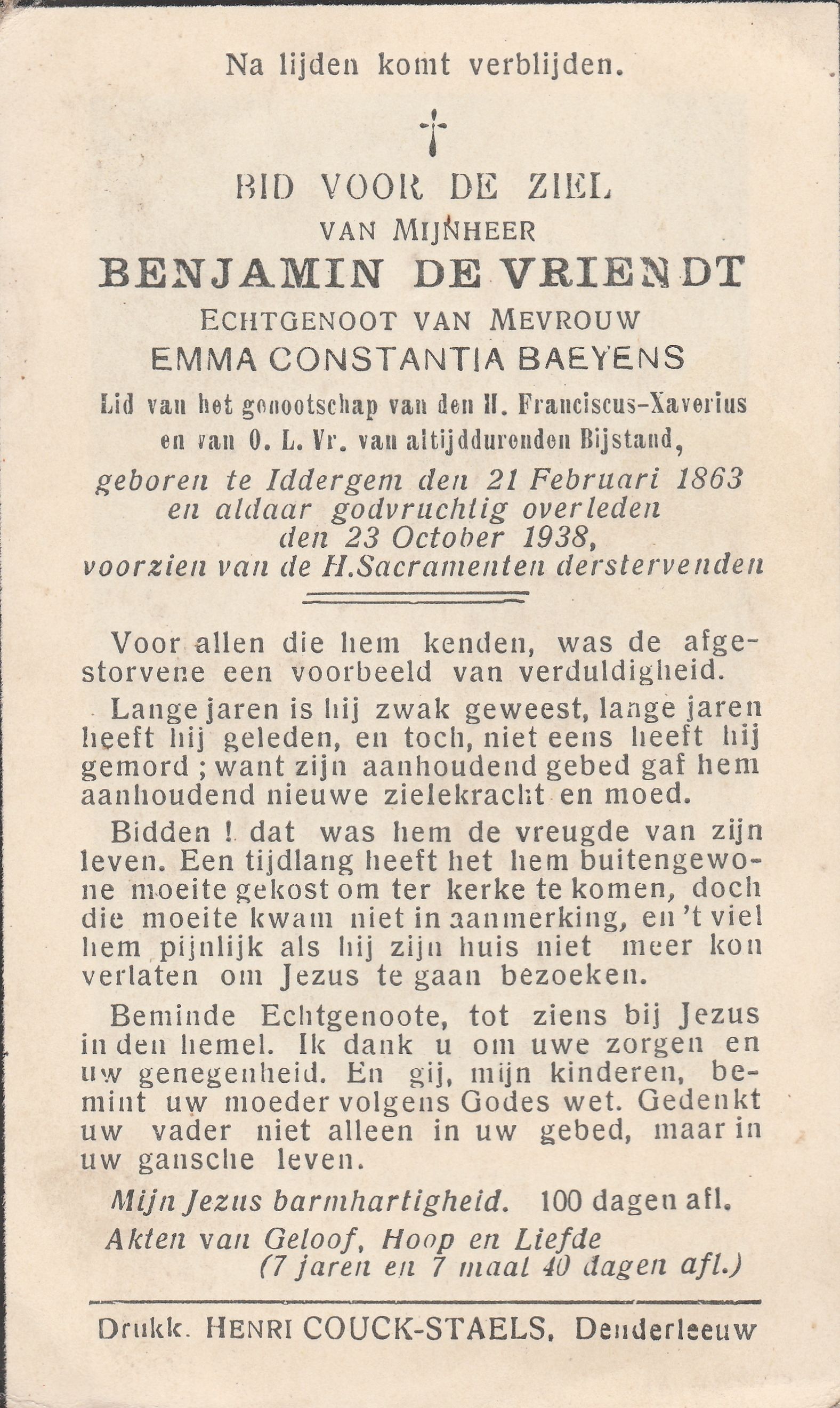 De Vriendt Benjamin
