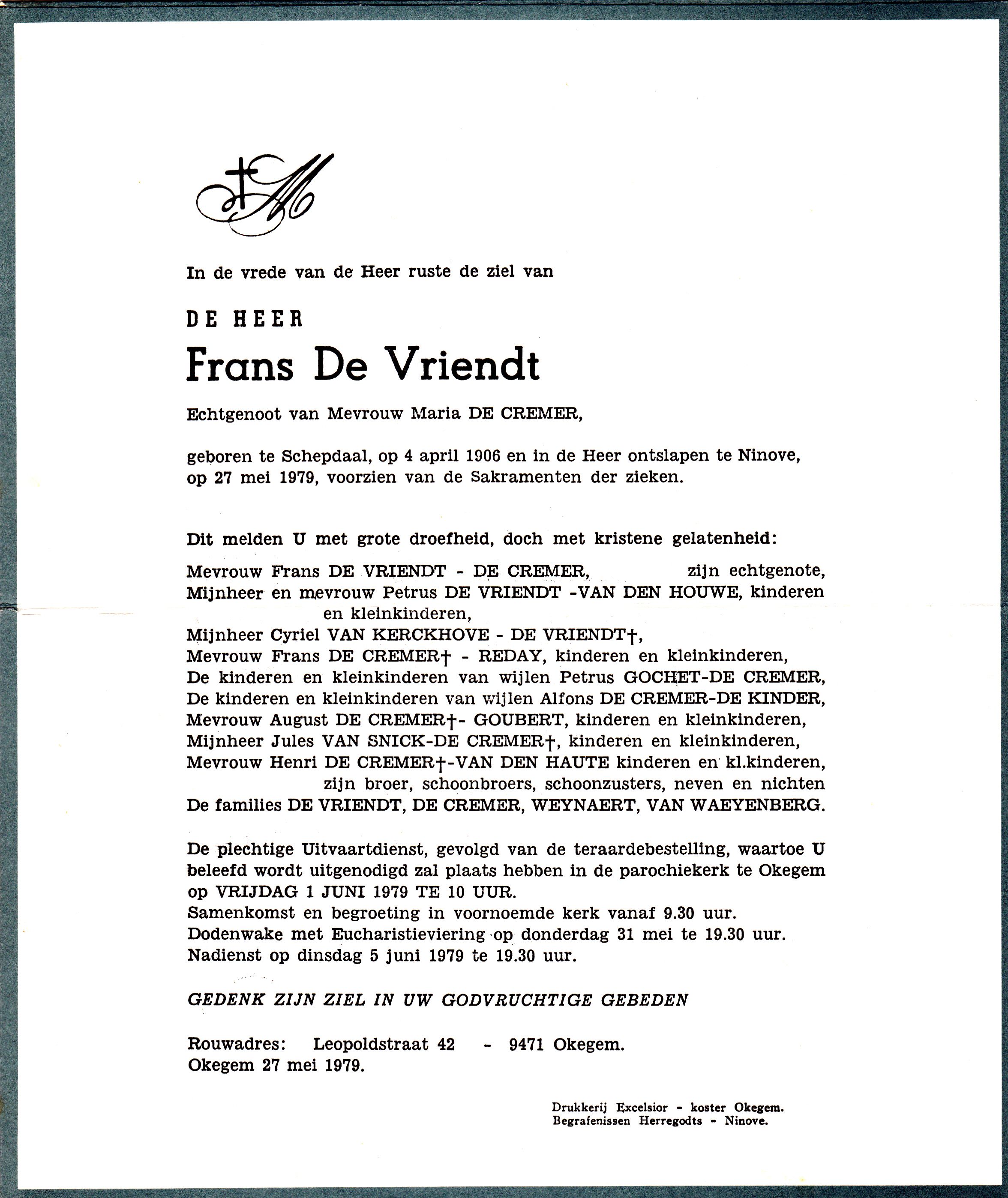 De Vriendt Frans 