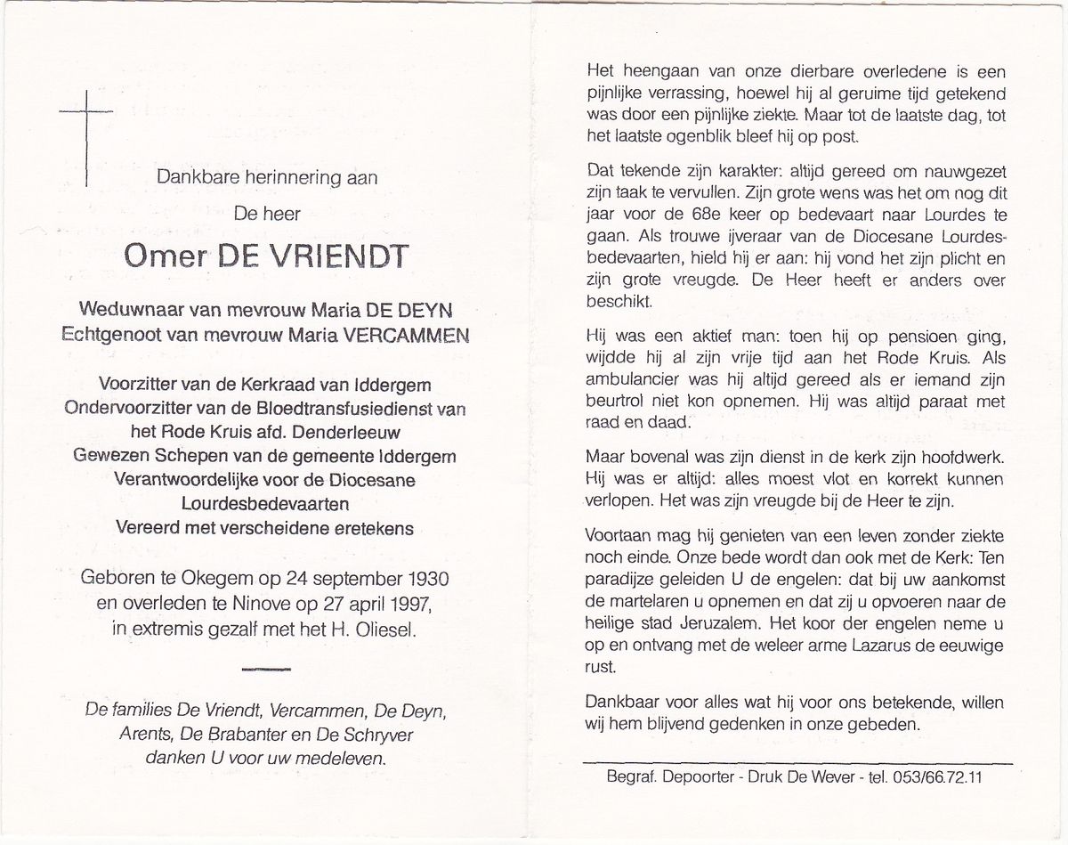 De Vriendt Omer