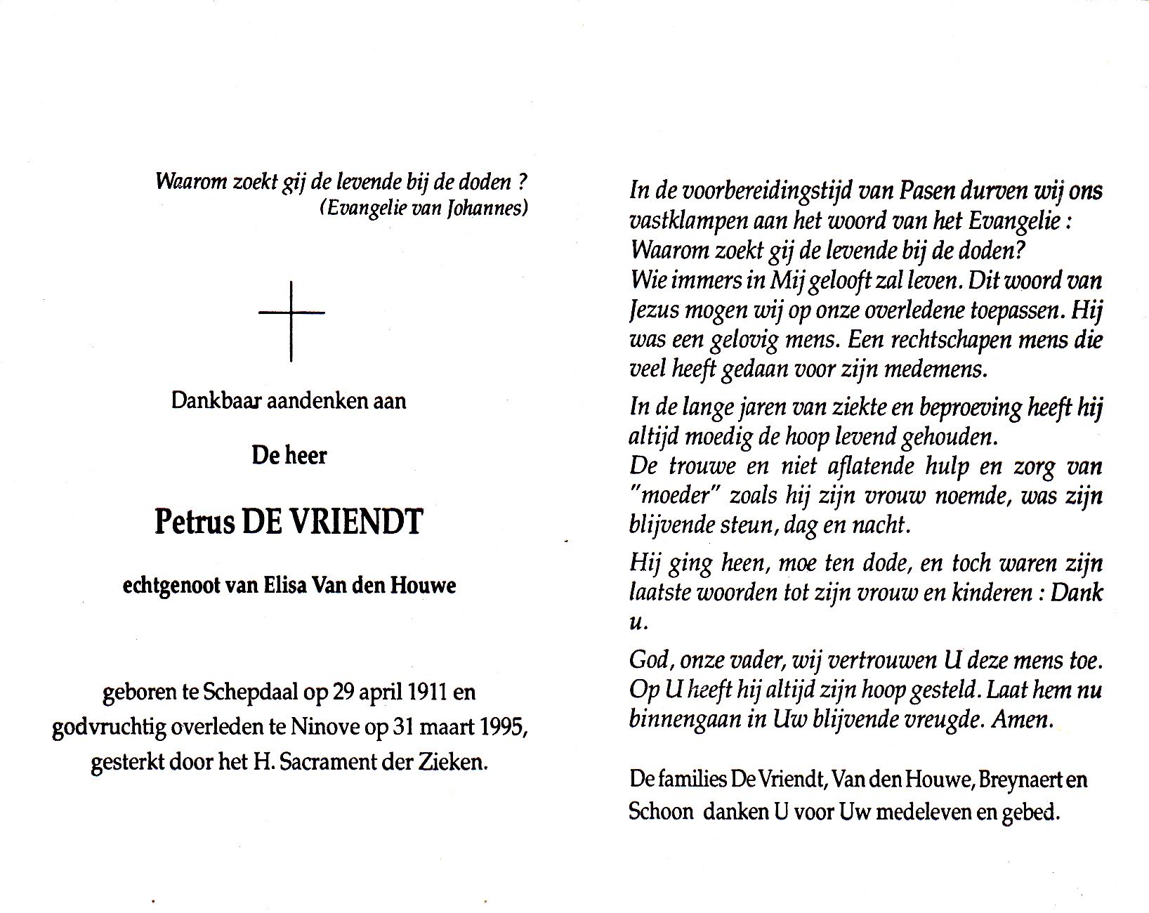 De Vriendt Petrus