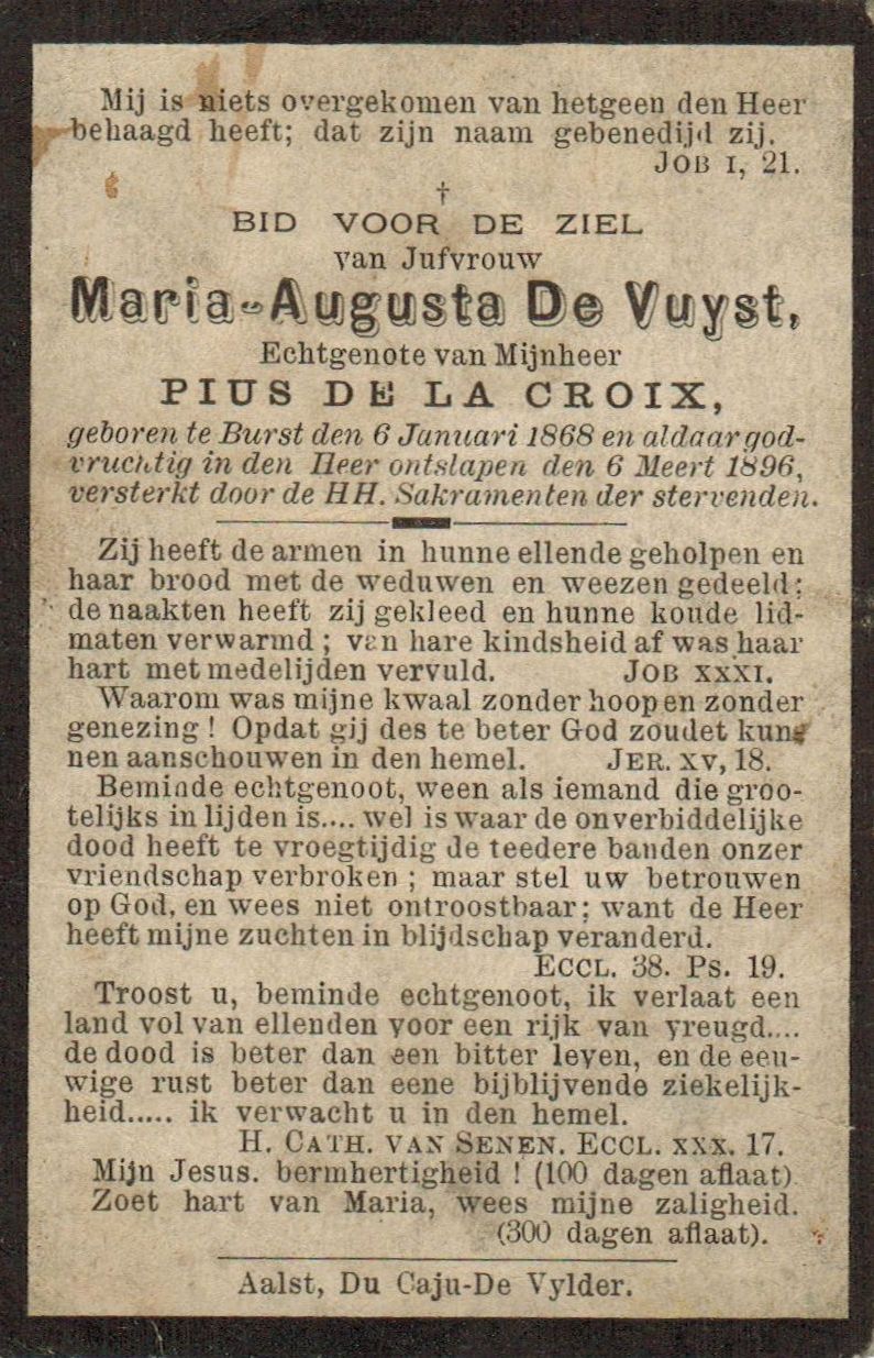 De Vuyst Maria Augusta