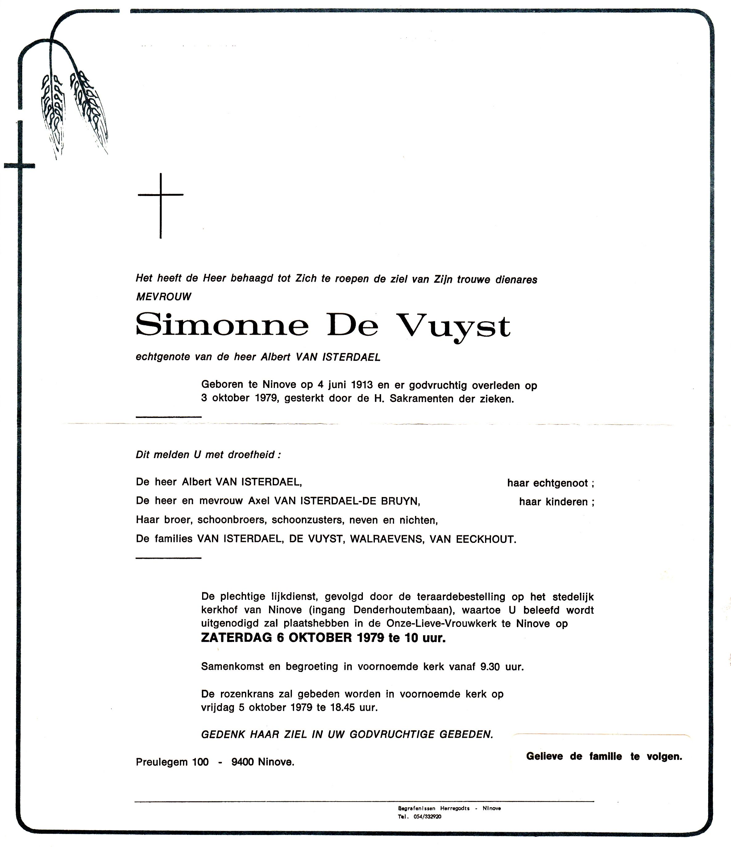 De Vuyst Simonne 