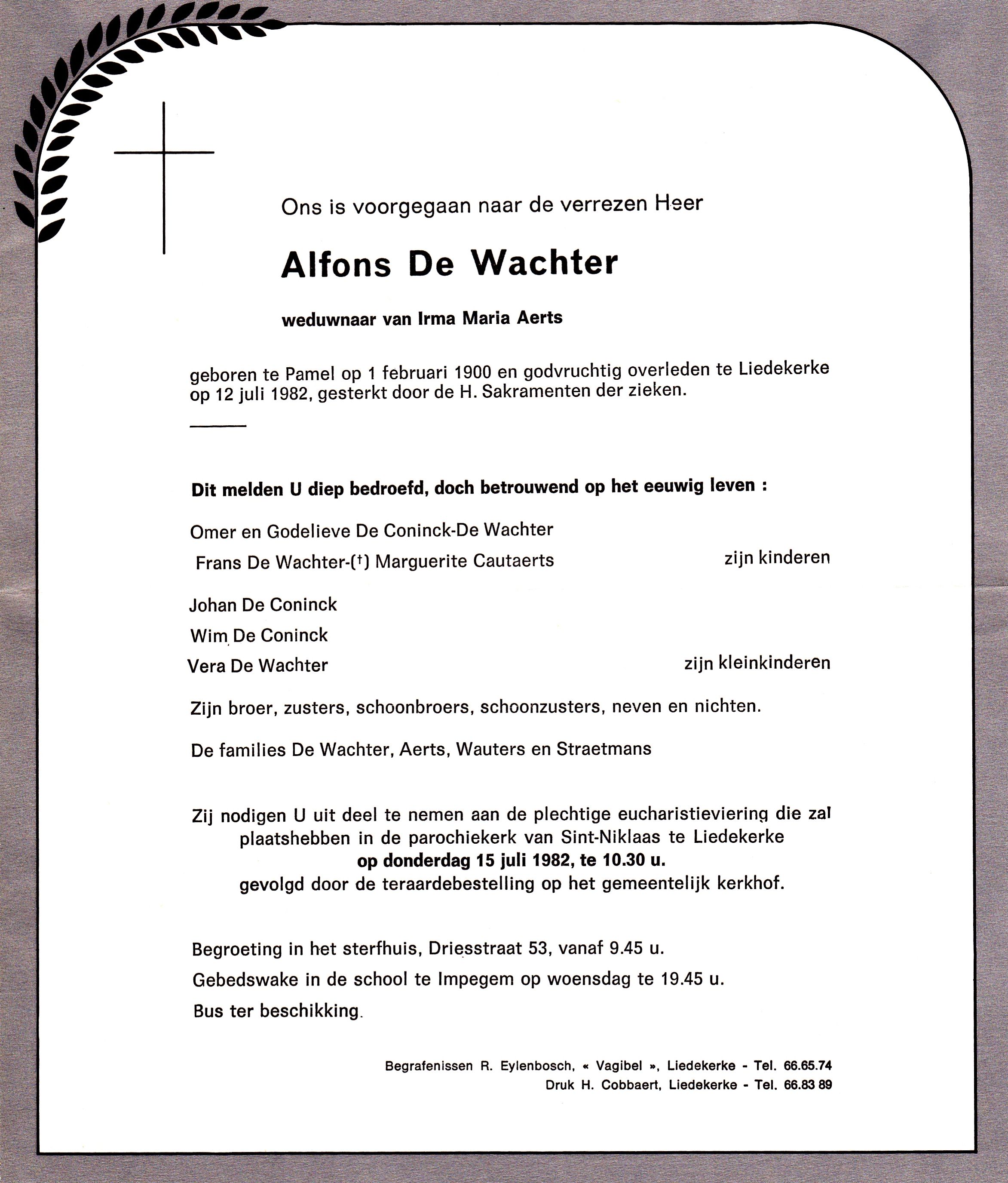De Wachter Alfons 