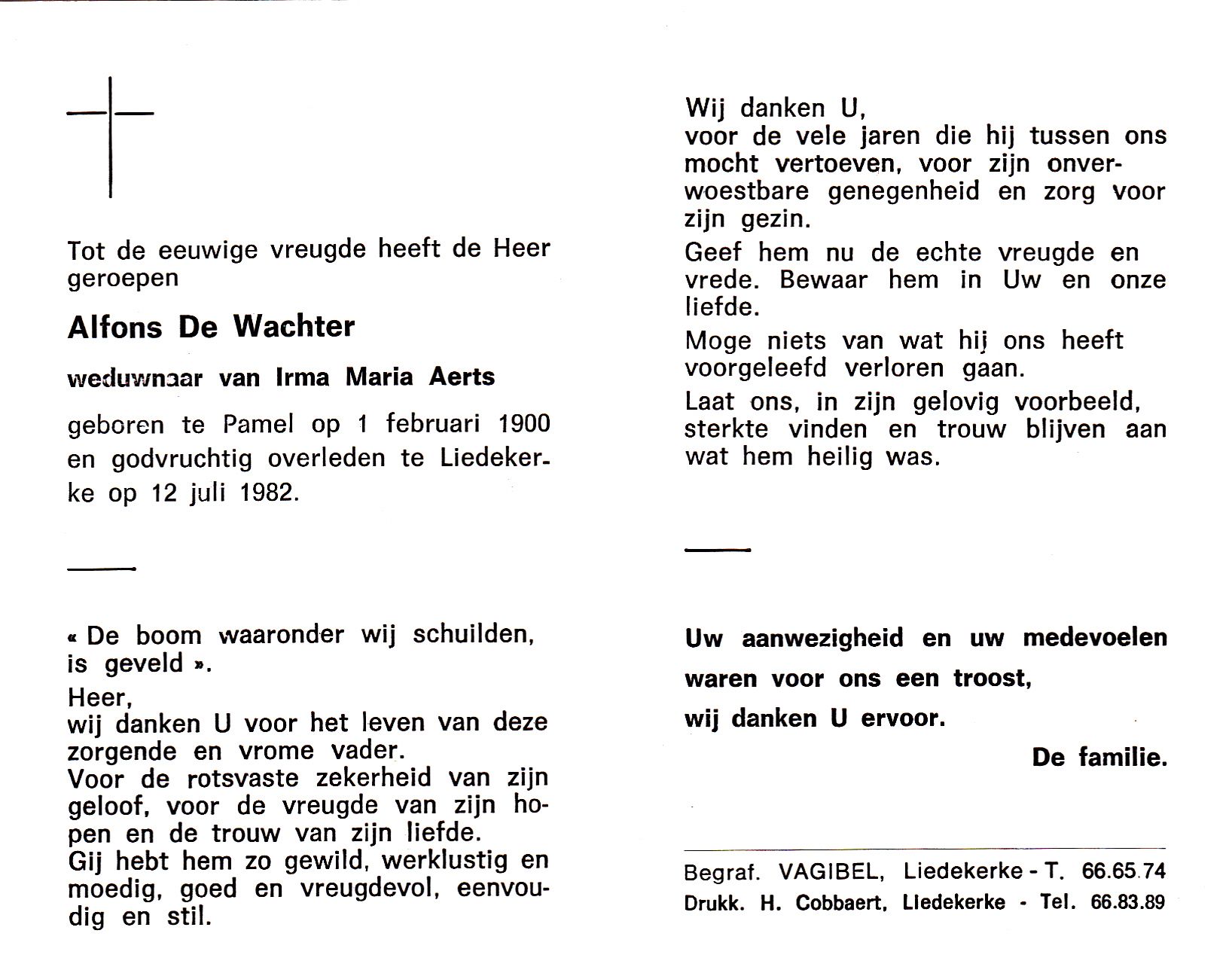 De Wachter Alfons