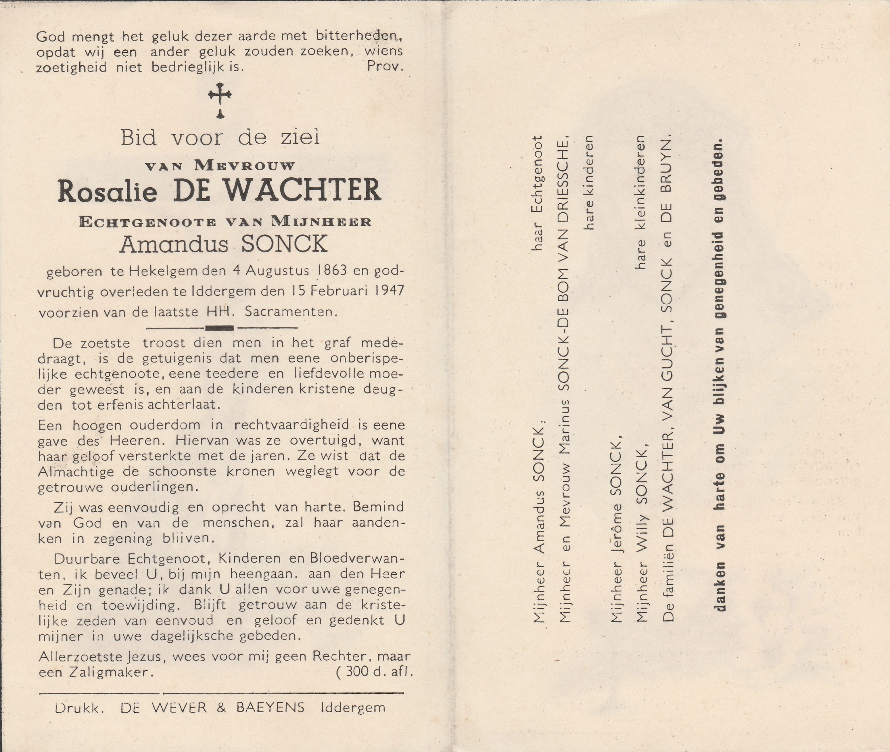 De Wachter Rosalie