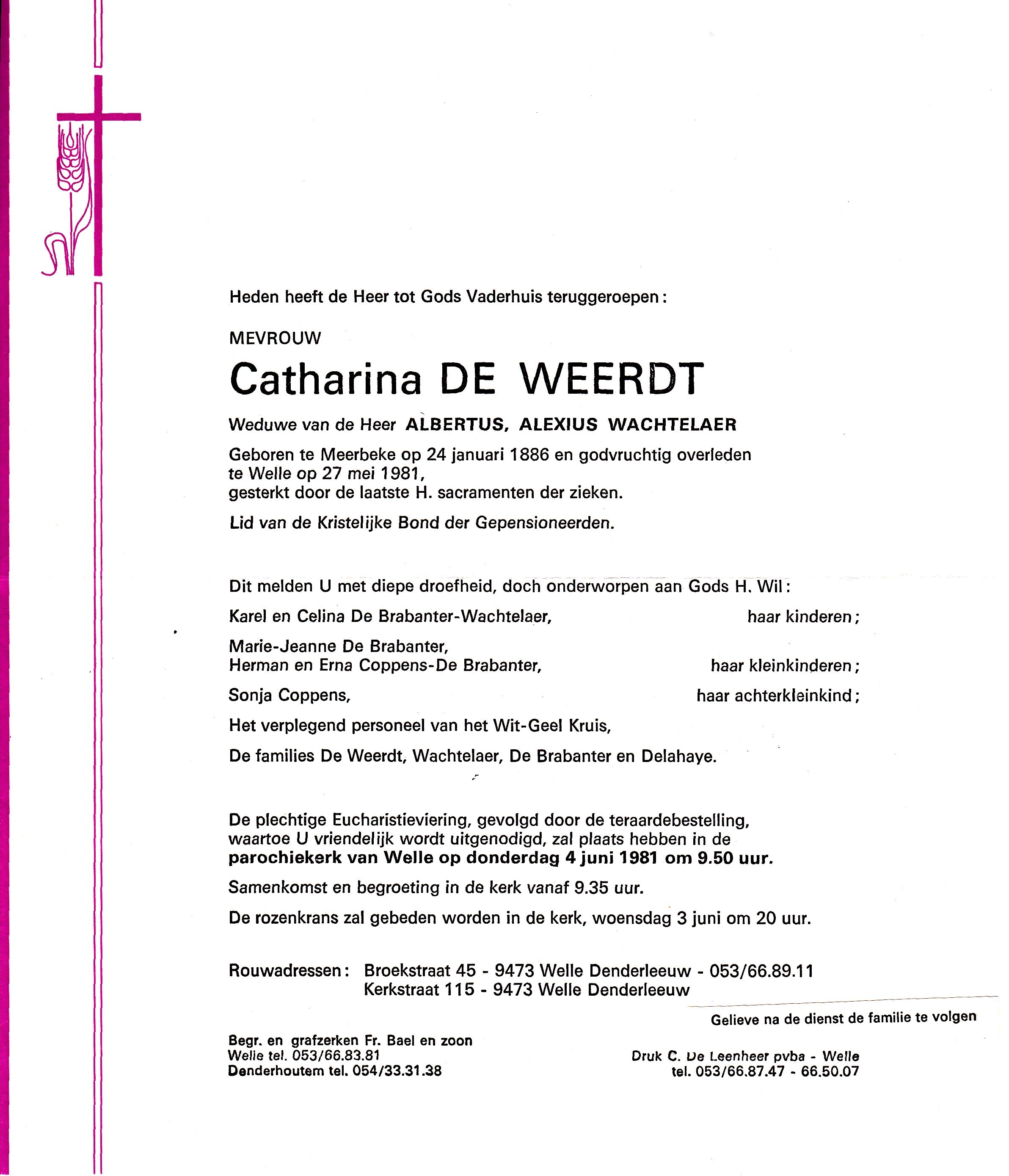 De Weerdt Catharina 