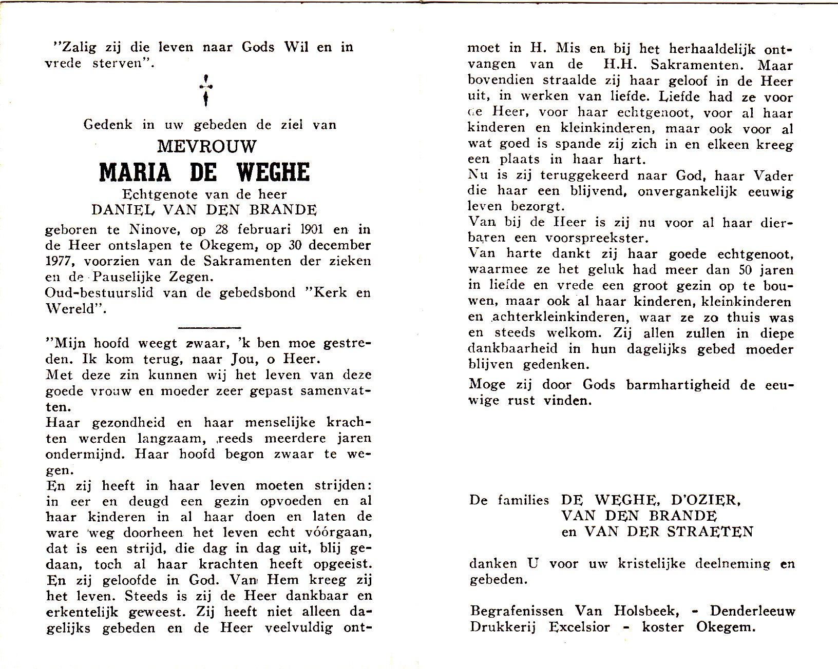 De Weghe Maria