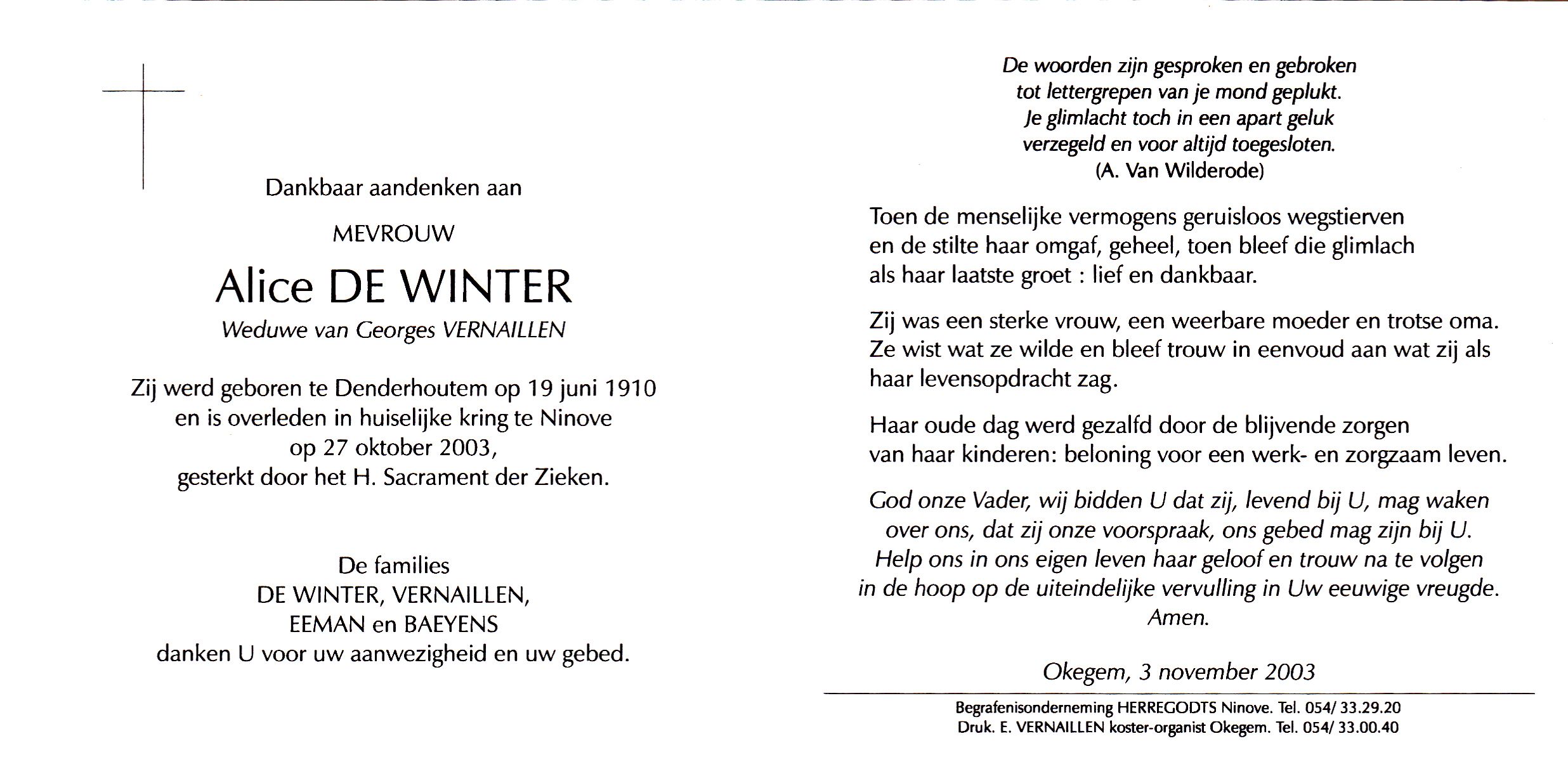 De Winter Alice