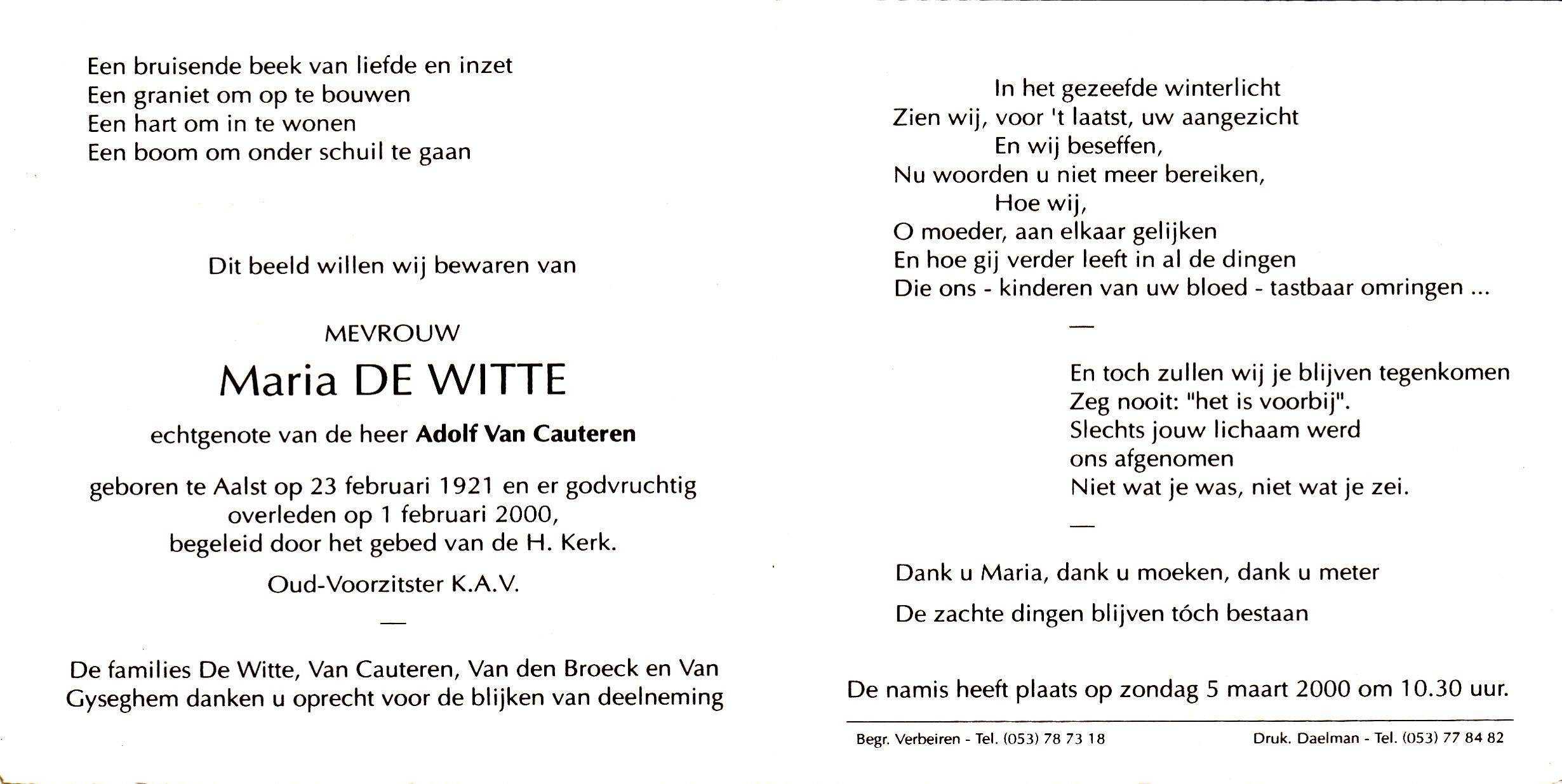 De Witte Maria