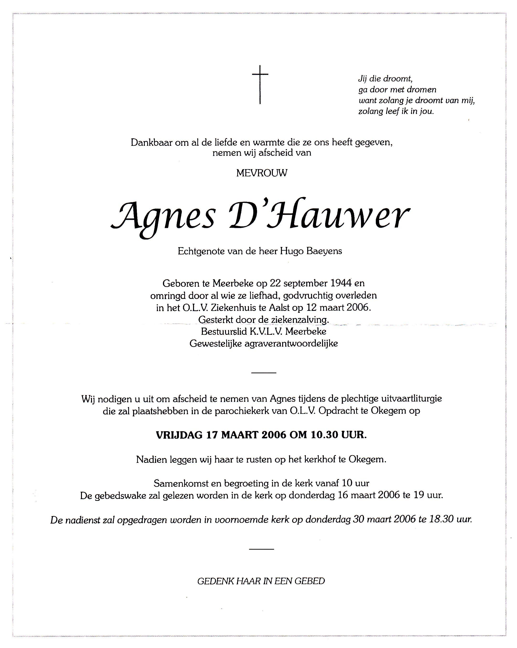 D'Hauwer Agnes      