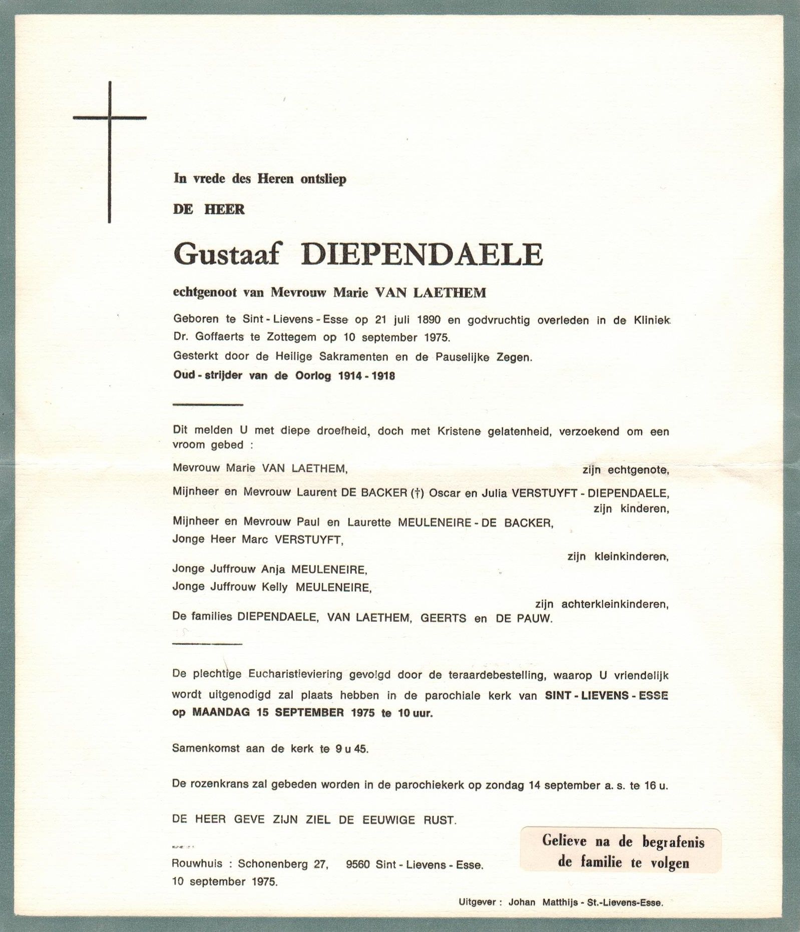 Diependaele Gustaaf